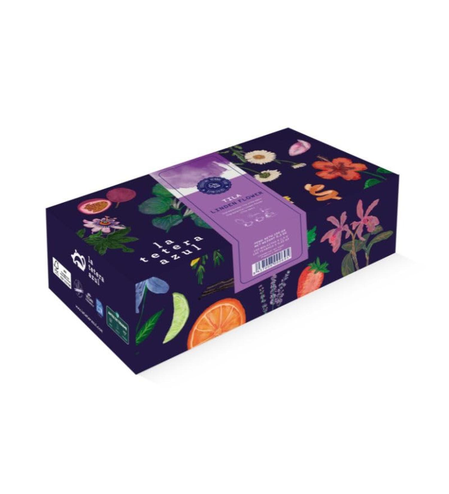  LATETERAZUL The Blue Teapot 100 linden tea bags. Relaxing infusion. 100 bags of 1.5 grams each. - Buy Online on GoSupps.com