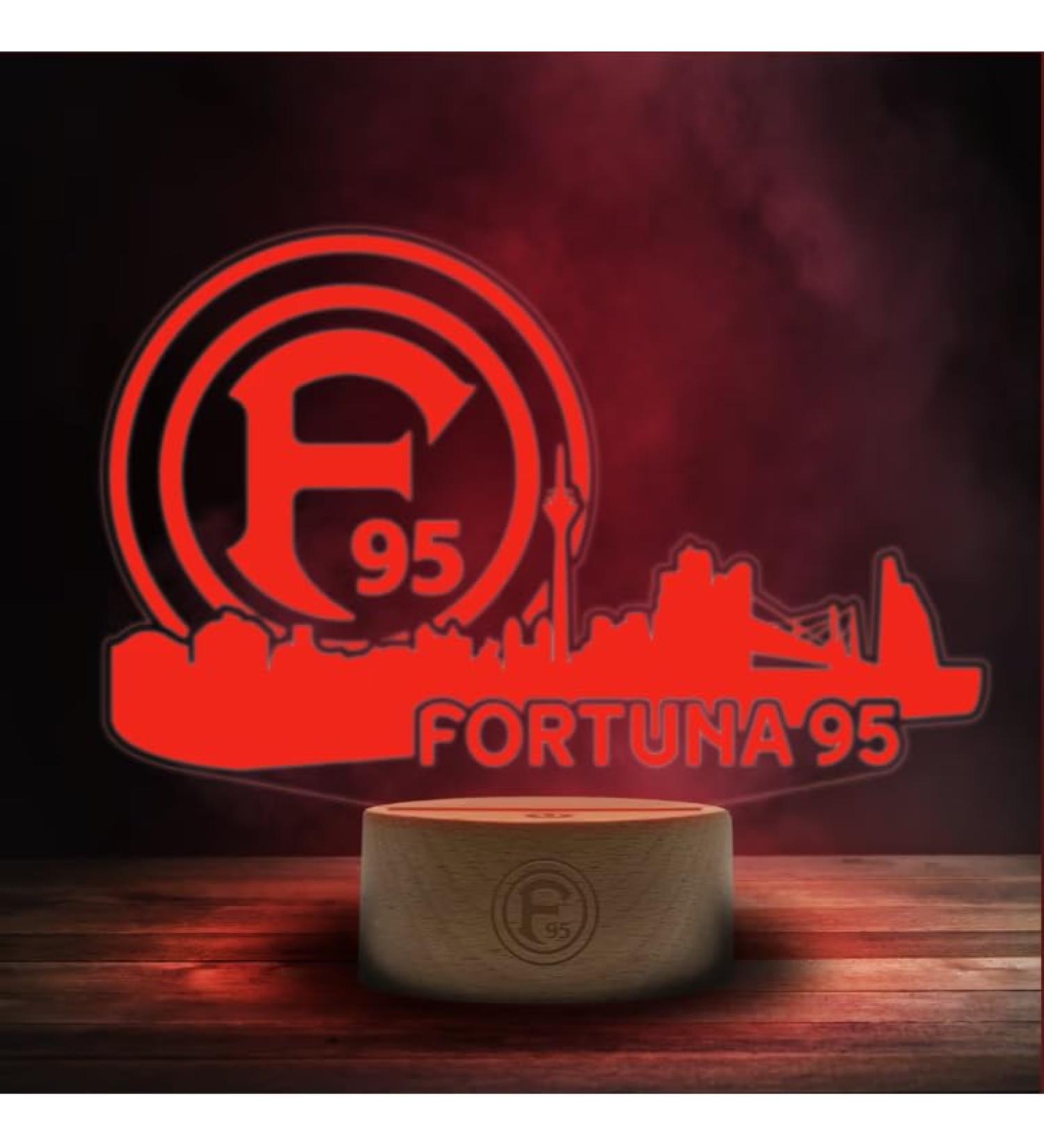 Fortuna D sseldorf LED lamp light night light logo crest ** Skyline ** red 13217