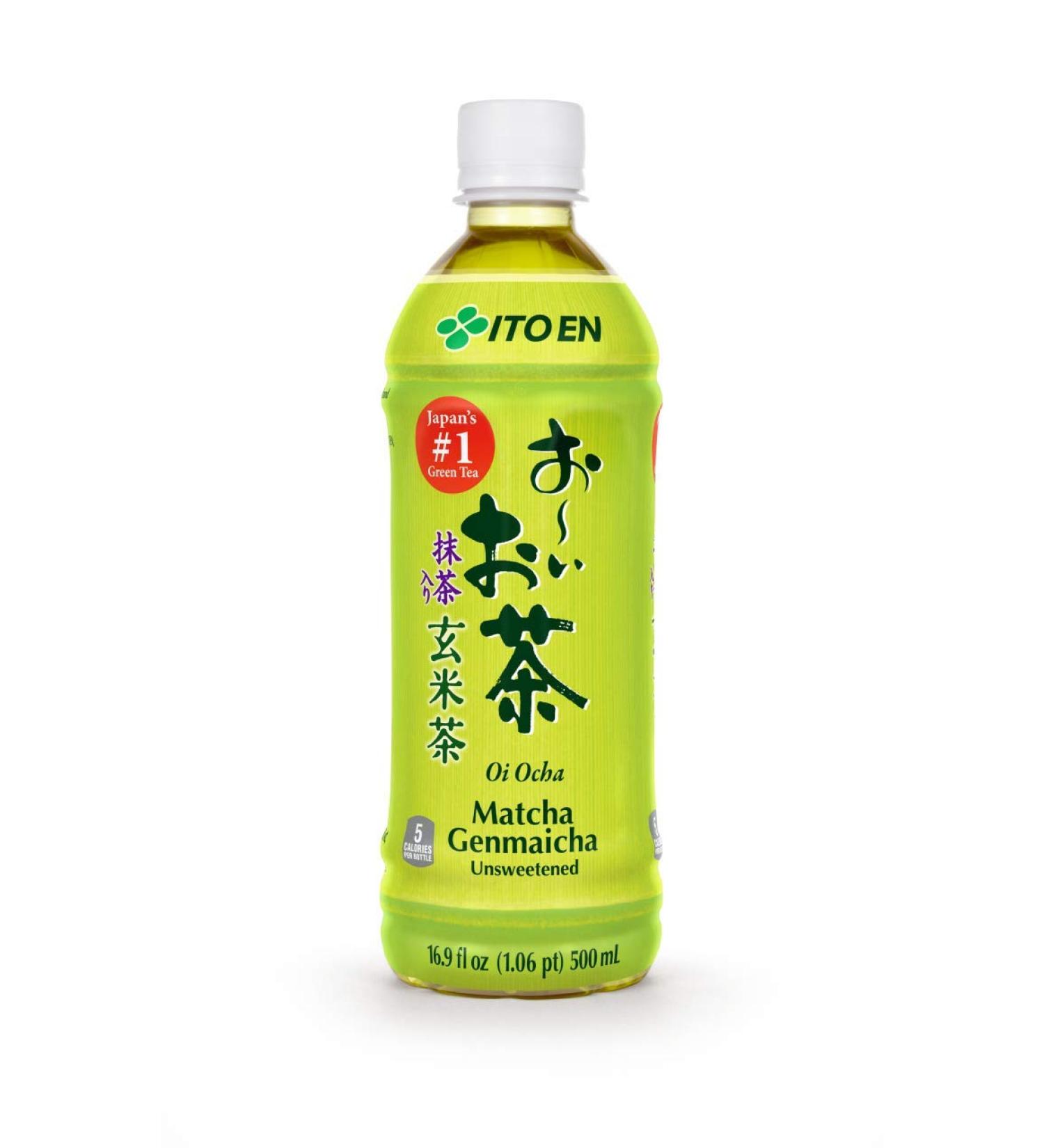 Ito En Matcha Genmaicha Tea - Vegan Gluten-Free 500ml | Delicious Green Tea & Roasted Rice Blend - Buy Online on GoSupps.com