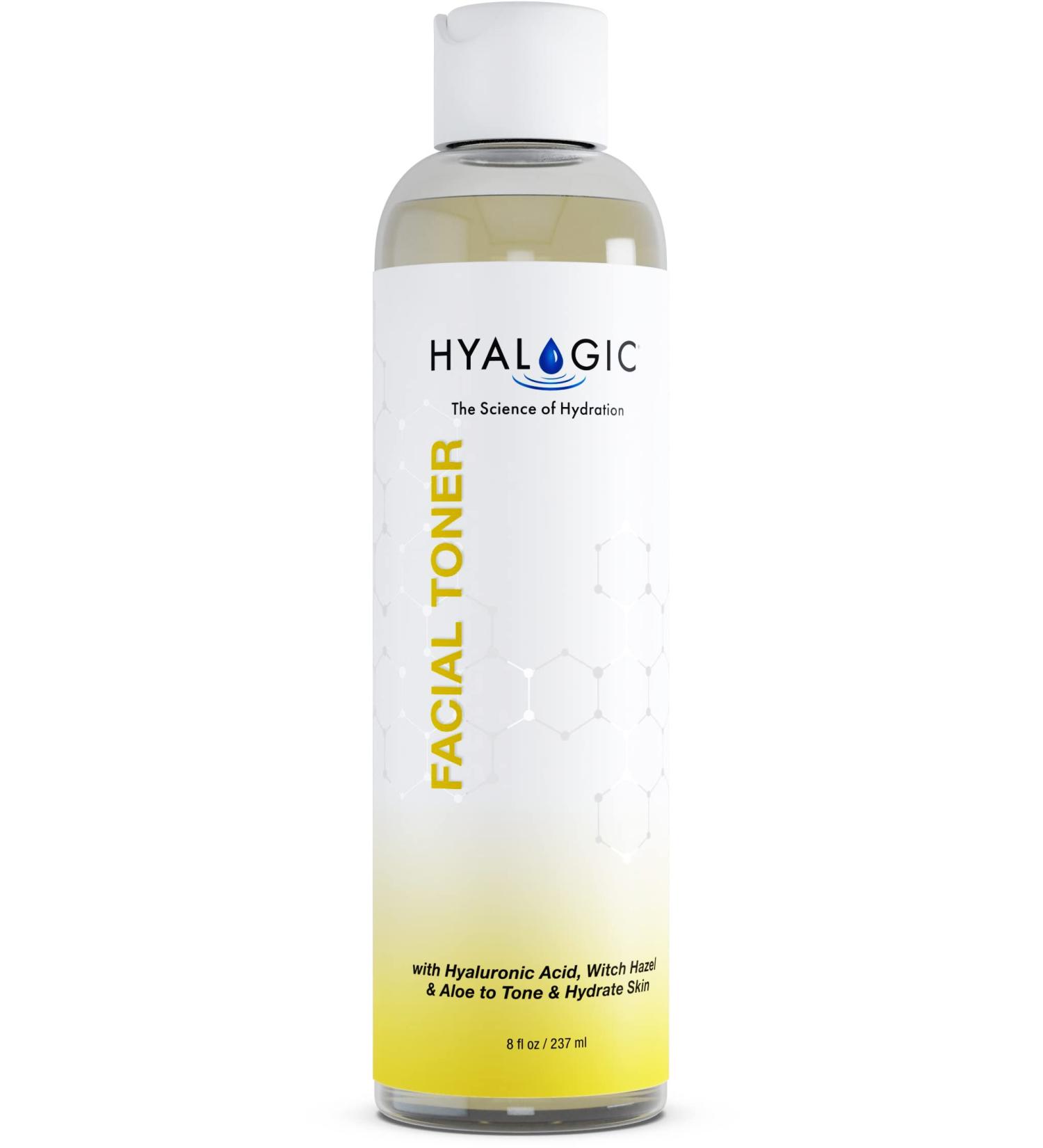 Hyalogic Facial Toner with Witch Hazel - Alcohol-Free Hydrating Astringent with Hyaluronic Acid & Aloe Vera | 8oz - Shop Internationally - Buy Online on GoSupps.com