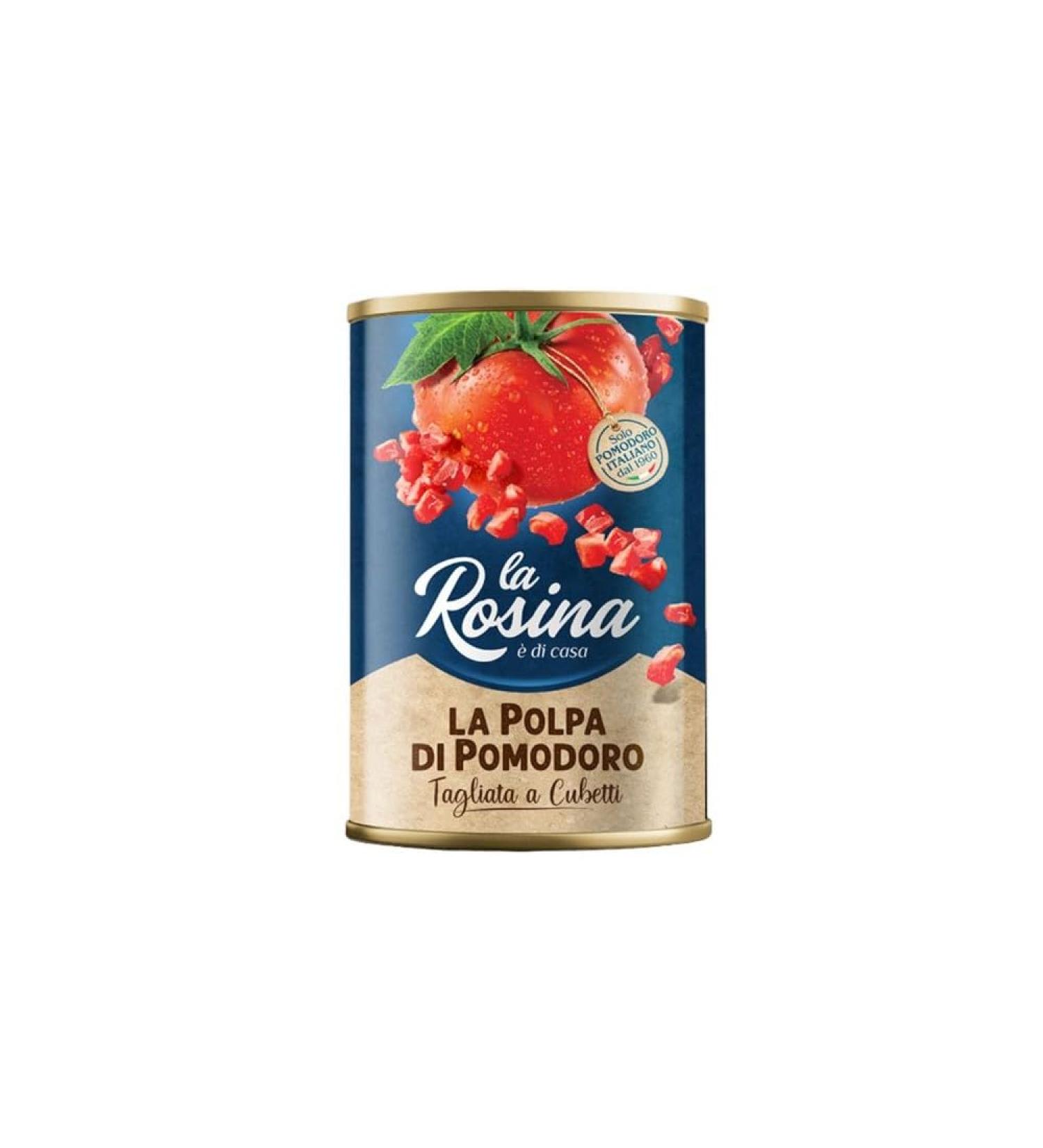 La Rosina Polpa Di Pomodoro Chopped Tomatoes 400g - Buy Online on GoSupps.com