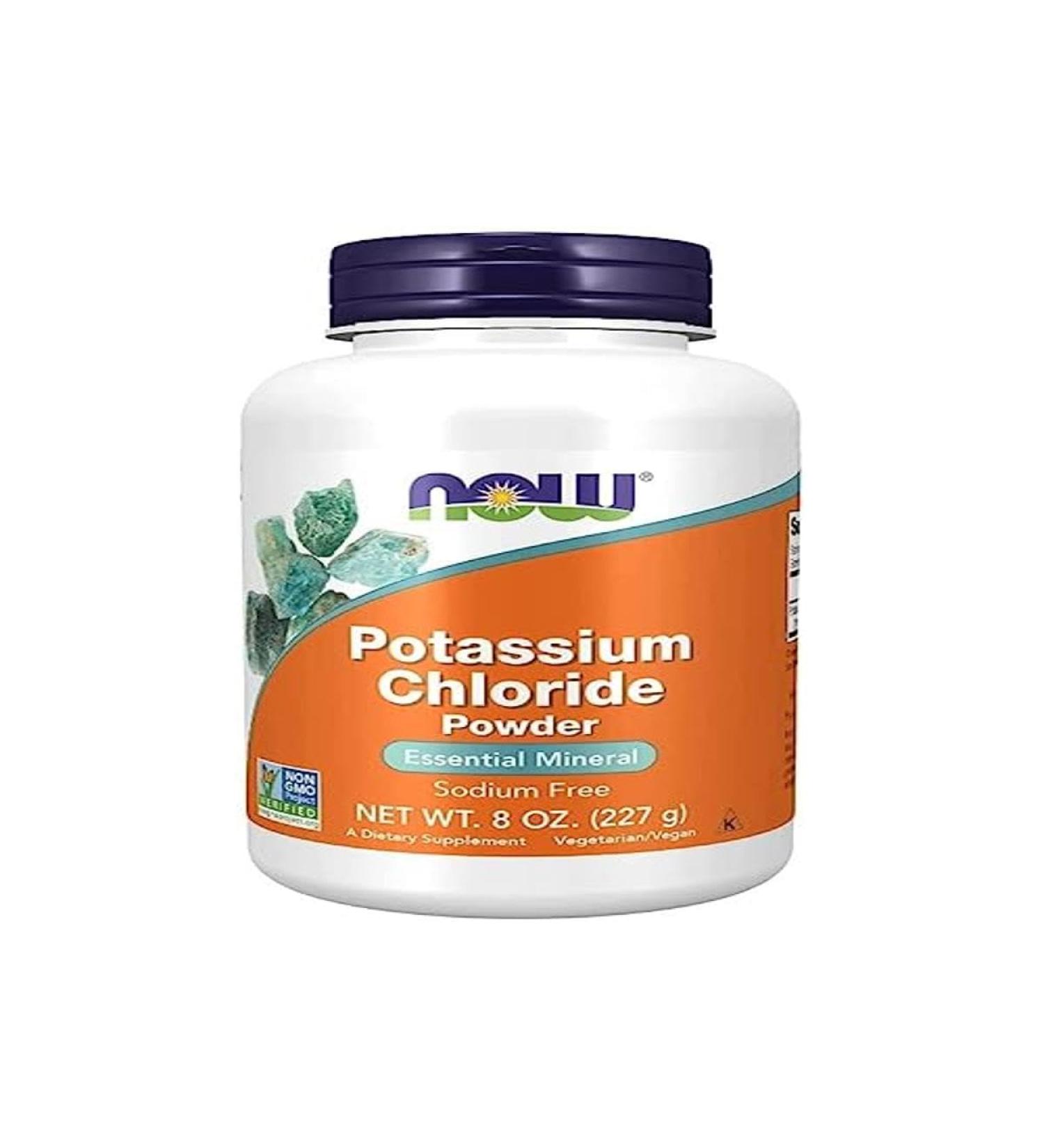 Now Foods, Potassium Chloride Powder, 227 g, Vegetarian, Potassium