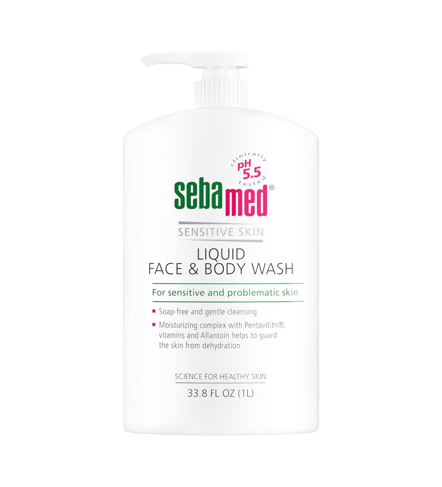 Sebamed Liquid Face & Body Wash 1L - Buy Online on GoSupps.com