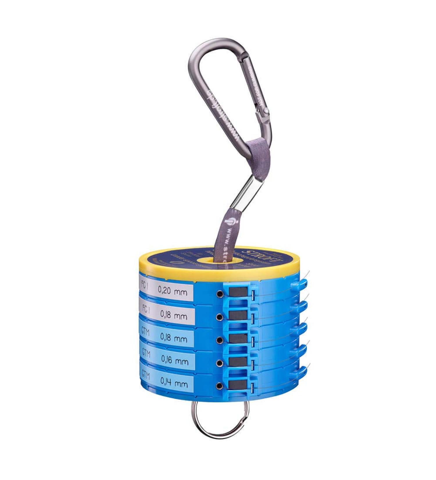 WAKU Stroft Line Leader Spool System with Cutter Rings - Set of 5 for Ultimate Fishing Precision | International Shipping Available - Buy Online on GoSupps.com
