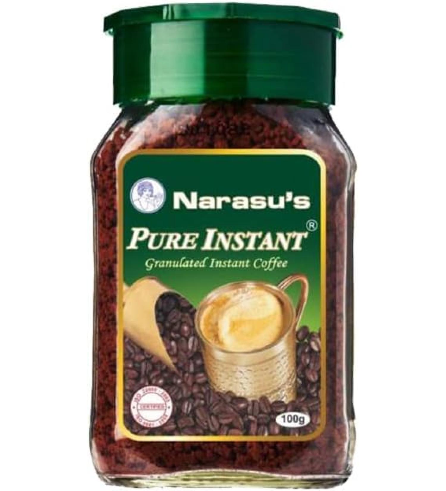 Narasu Pure Instant Coffee | 100G | Coffee Powder | Classic Coffee |Dark Instant Coffee Powder |Black Roast Rich | Aromatic Filter Coffee | Indian Origin (Pack of 2) - Buy Online on GoSupps.com