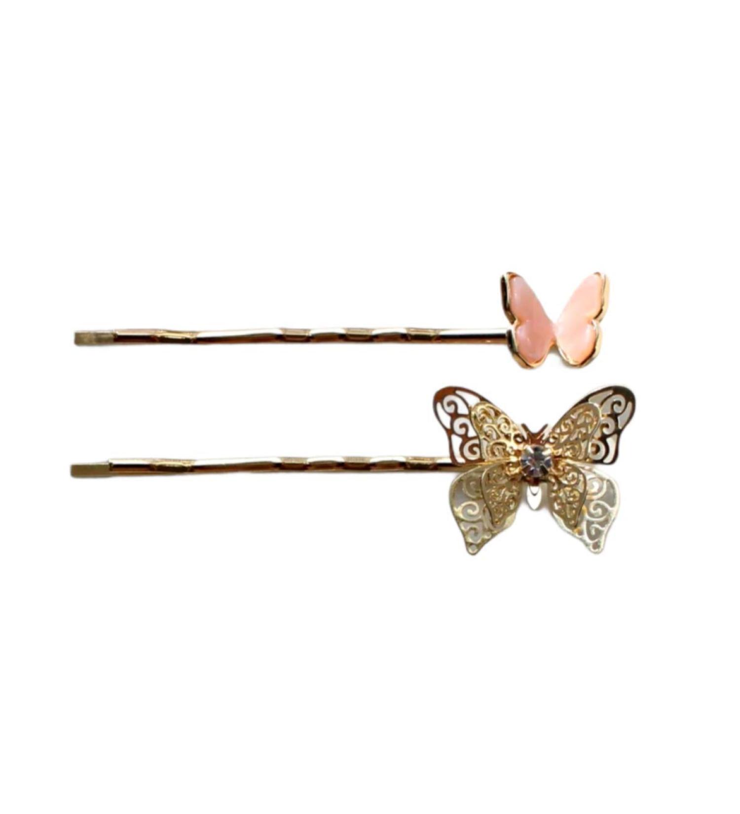 Shop 2 Pieces Butterfly Hair Clips - Stylish Hair Accessories for Girls & Women - Buy Online on GoSupps.com