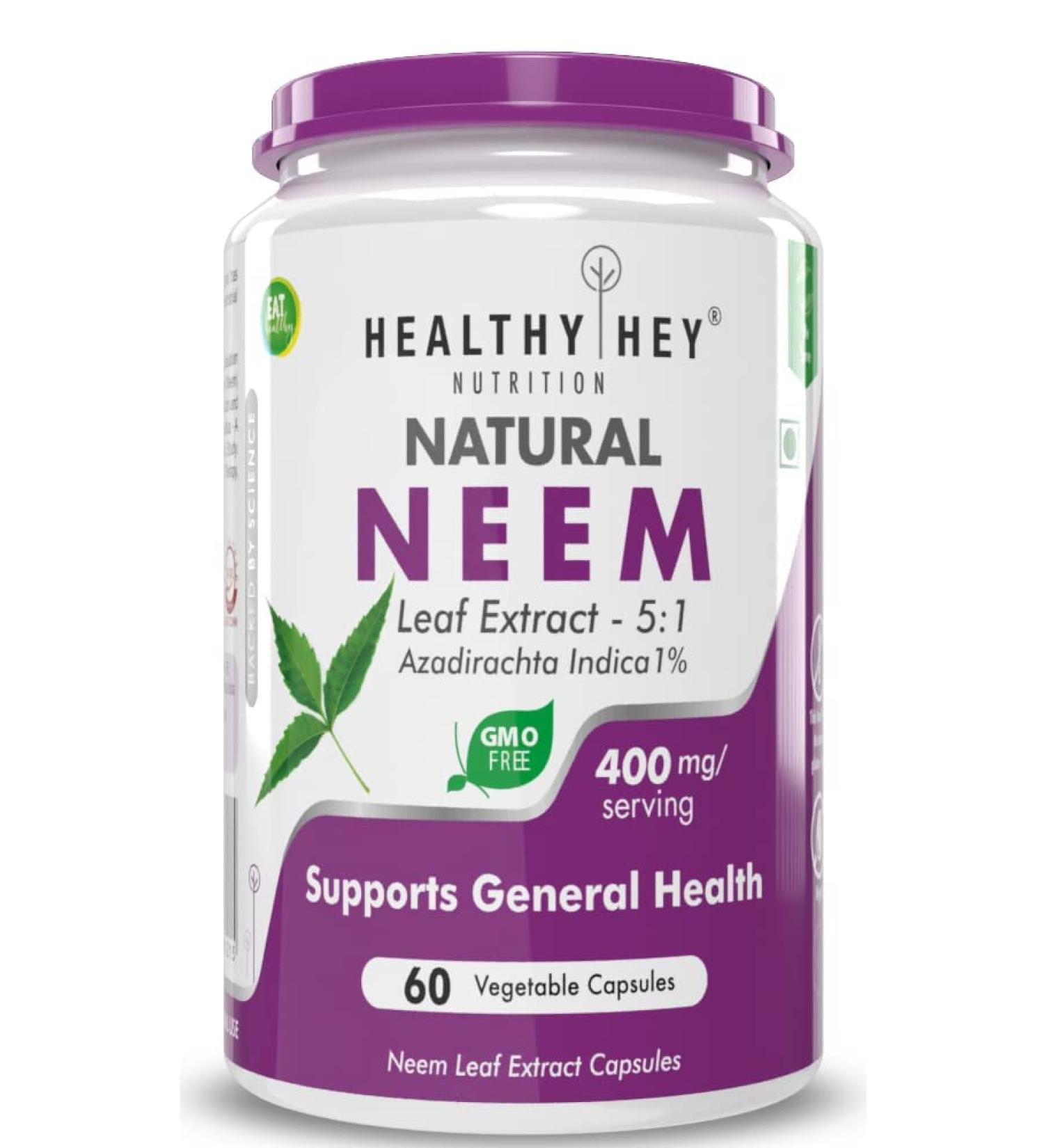 Sheltr Neem Leaf Extract (Indica) 60 Veg. Capsules - Natures Miracle Detoxifying Agent. Promotes Healthy Respiratory Digestive and Immune System - No GMO. Gluten Free. - Buy Online on GoSupps.com