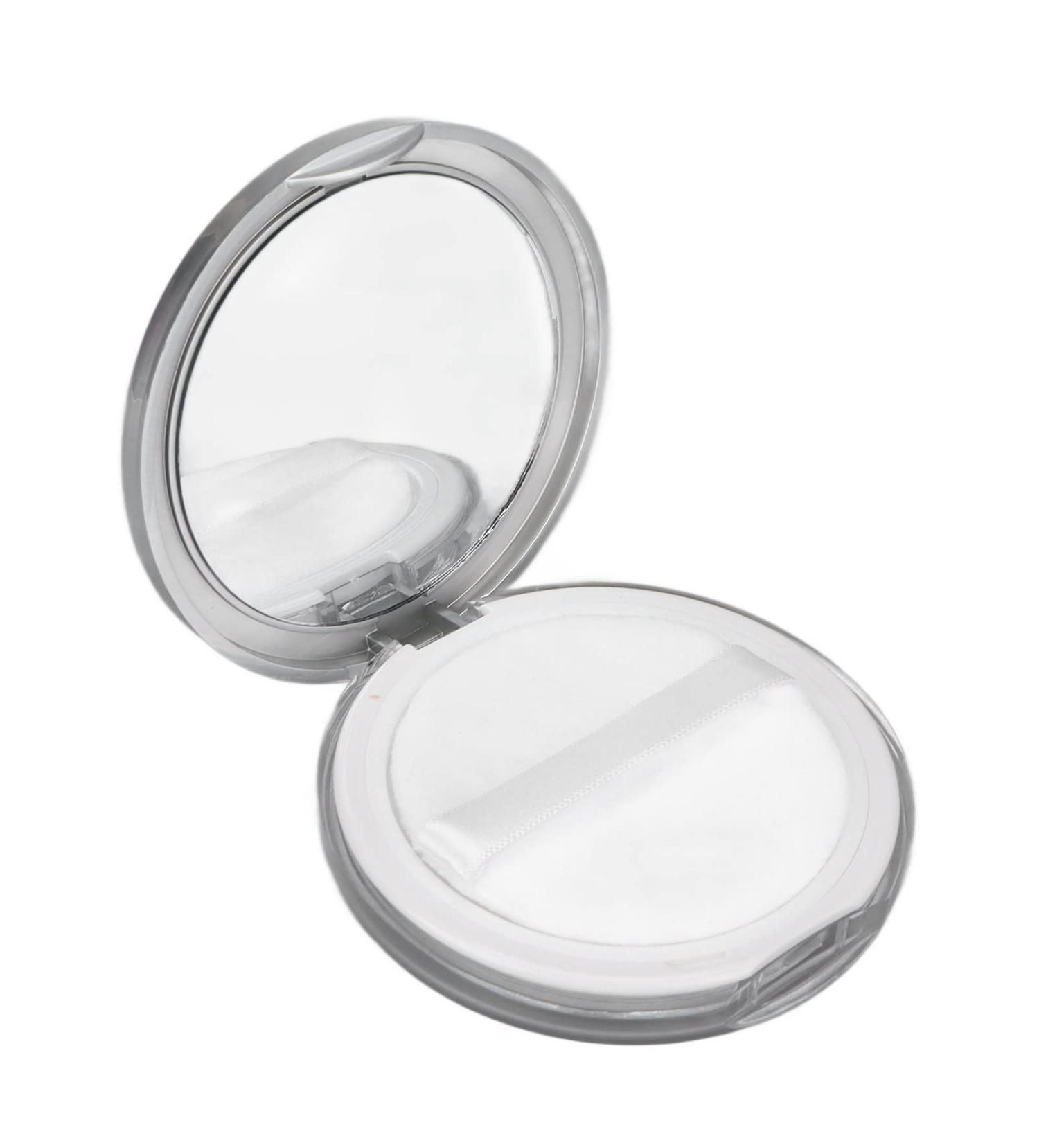 Flocking Powder Face Powder Powder Container Set Empty Preventative Leak Flocking Powder Puff Refillable Loose Compact Container HD Mirror Face Powder Compact With Mirror for Travel Cheeks - Buy Online on GoSupps.com