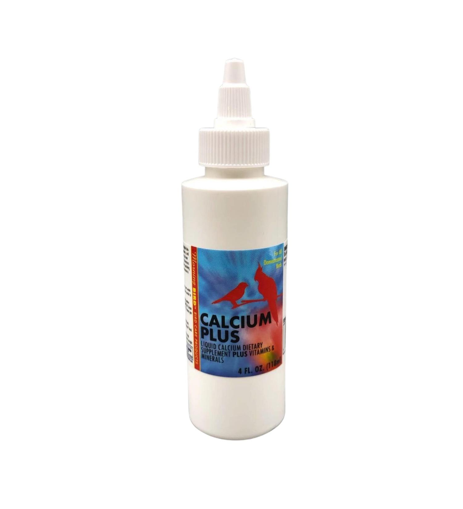 Morning Bird Calcium Plus Supplement 4 Fl Oz - Liquid Formula with Magnesium and Vitamin D3 for Avian Health - Buy Online on GoSupps.com