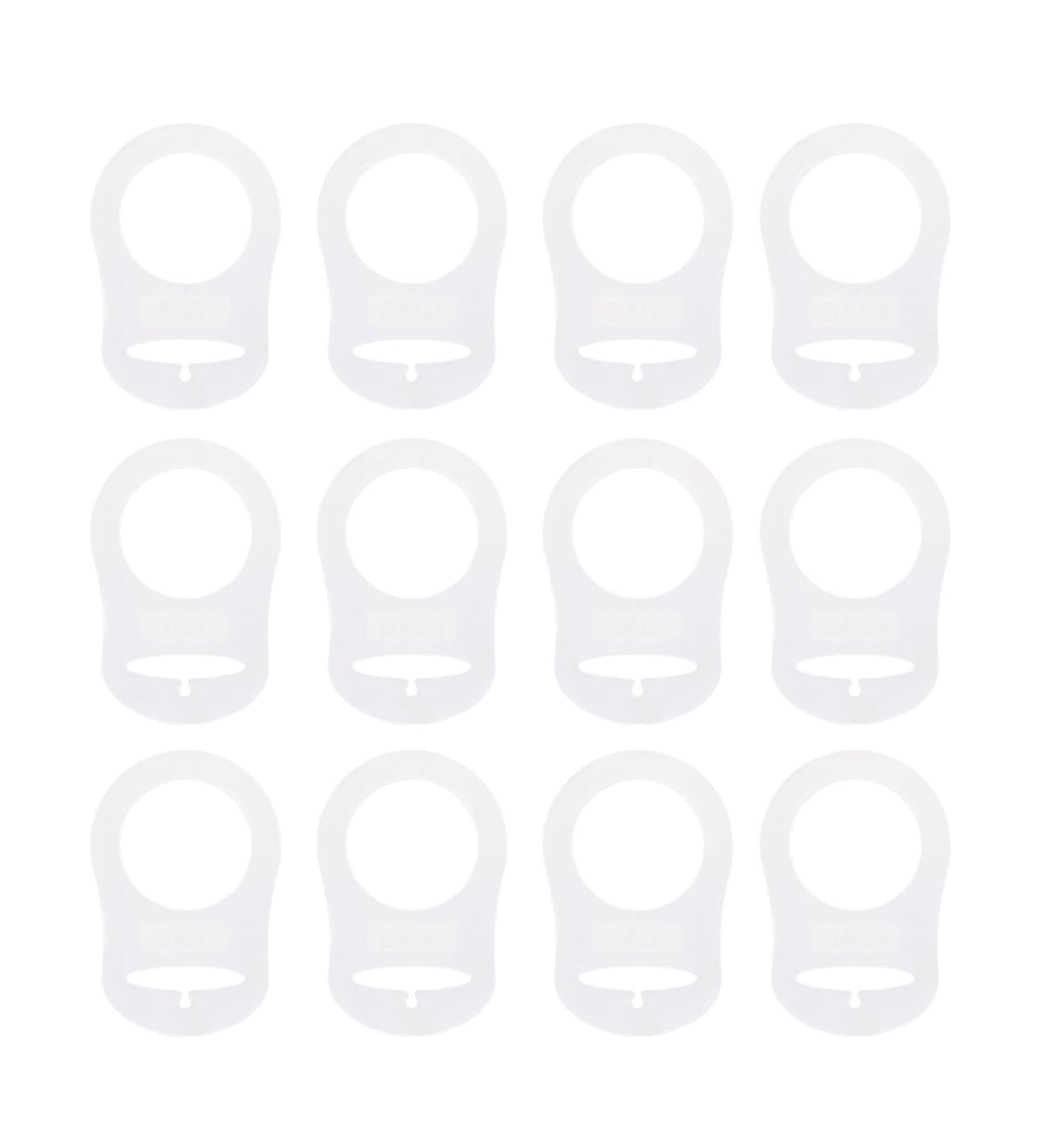 Buy 12pcs Soft Silicone Baby Pacifier Clips & Adapter Rings Holder for MAM Pacifiers - Durable & Safe Nipple Rings - Buy Online on GoSupps.com