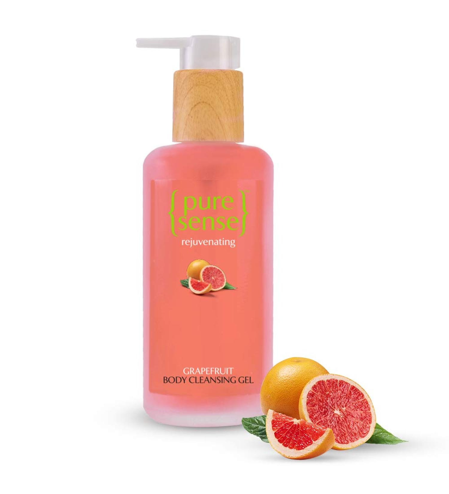 PureSense Grapefruit Rejuvenating Body Cleansing Gel (200ml) - Buy Online on GoSupps.com