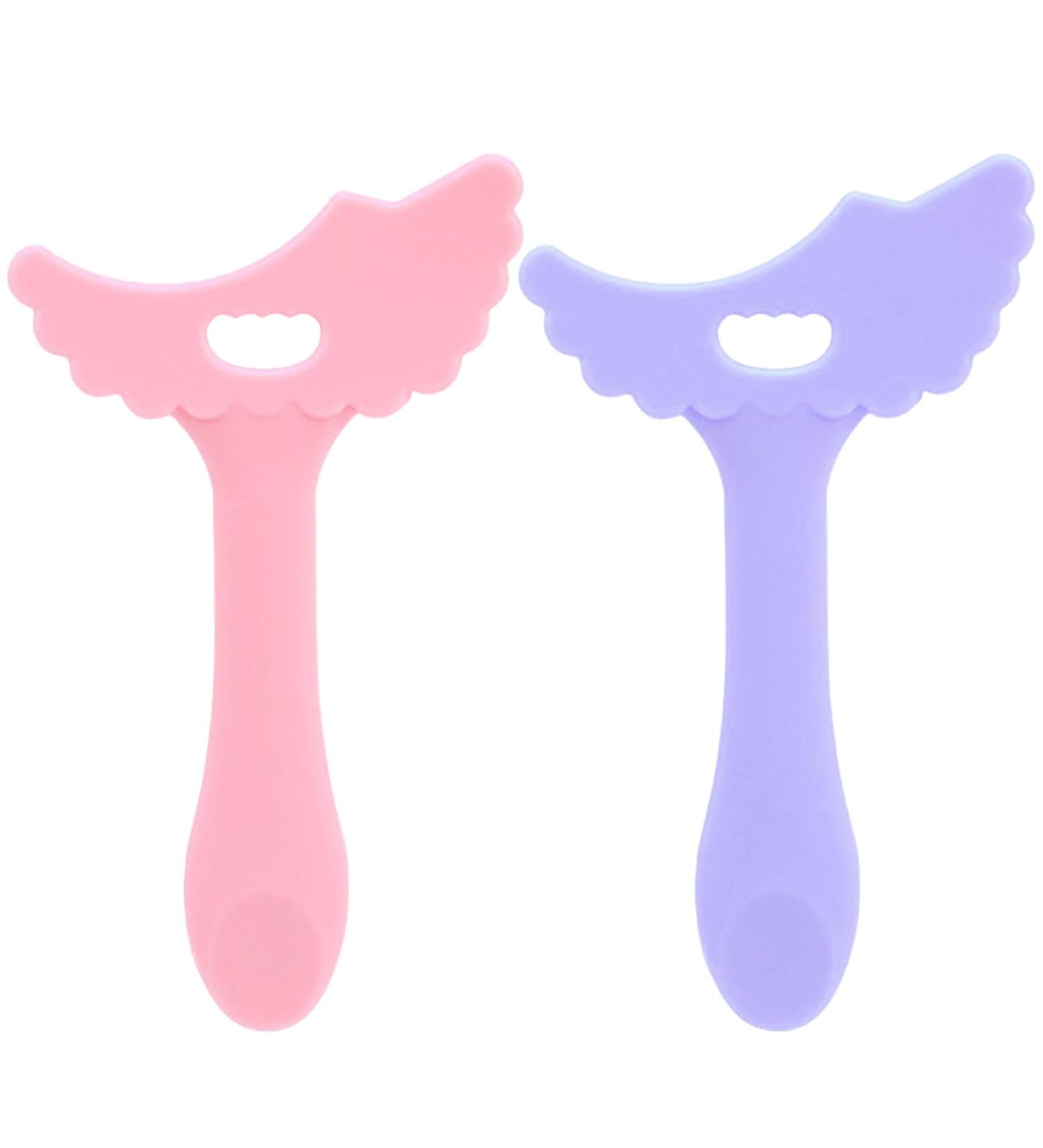 Eyeliner Stencils Soft Silicone Eyeshadow Stencil Eyeliner Applicator Tool with Tail Scoop Multifunctional Eyeliner Tool Mascara Shield Eyeshadow Applicators for Beginners 2Pcs - Buy Online on GoSupps.com