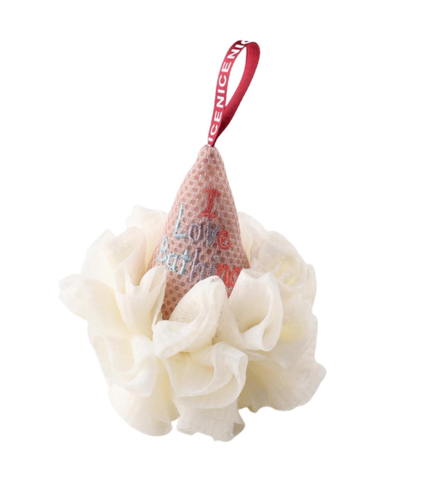 Didiseaon 1pc Ice Cream Bath Ball Shower Bath Sponge Body Scrubber Mens Face Scrubber Kids Loofah Sponge Exfoliate Bath Sponge Bath Loofah Sponge Bathroom Pouf White Pe Take a Bath - Buy Online on GoSupps.com