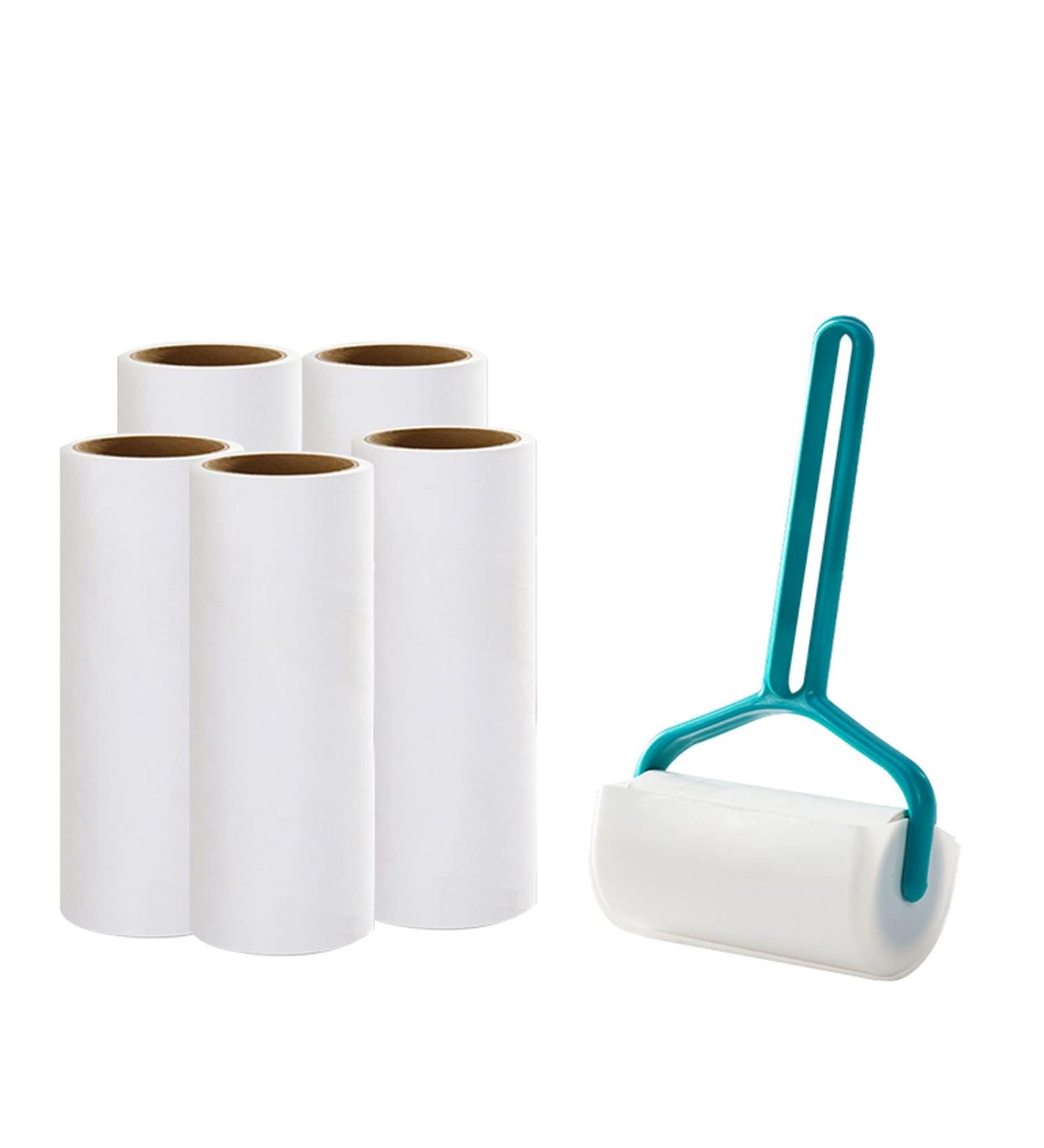 300 Sheets Extra Sticky Lint Roller for Pet Hair - 1 Handle + 5 Refills | Pink Sticky Roller for Car Seat & Fur Removal Tool - Buy Online on GoSupps.com