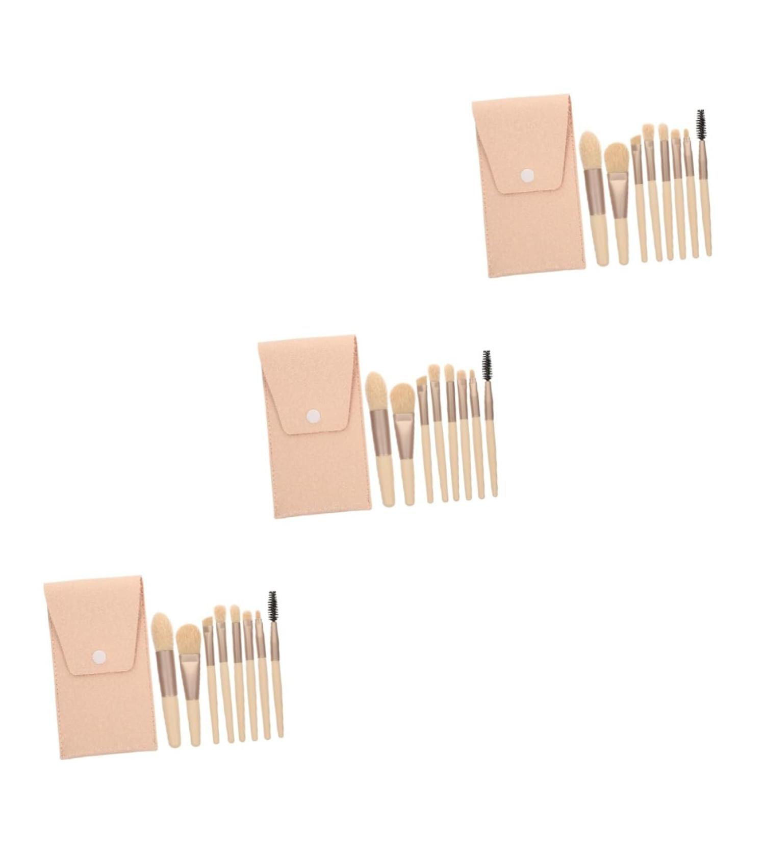 FRCOLOR 3 Sets Travel Makeup Lip Brush Women s Suits Highlights Hair Dye Kit Face Makeup Brush Cosmetics Supply Blush Brush Travel Kit for Women Portable Wood Miss Cosmetic Brush - Buy Online on GoSupps.com