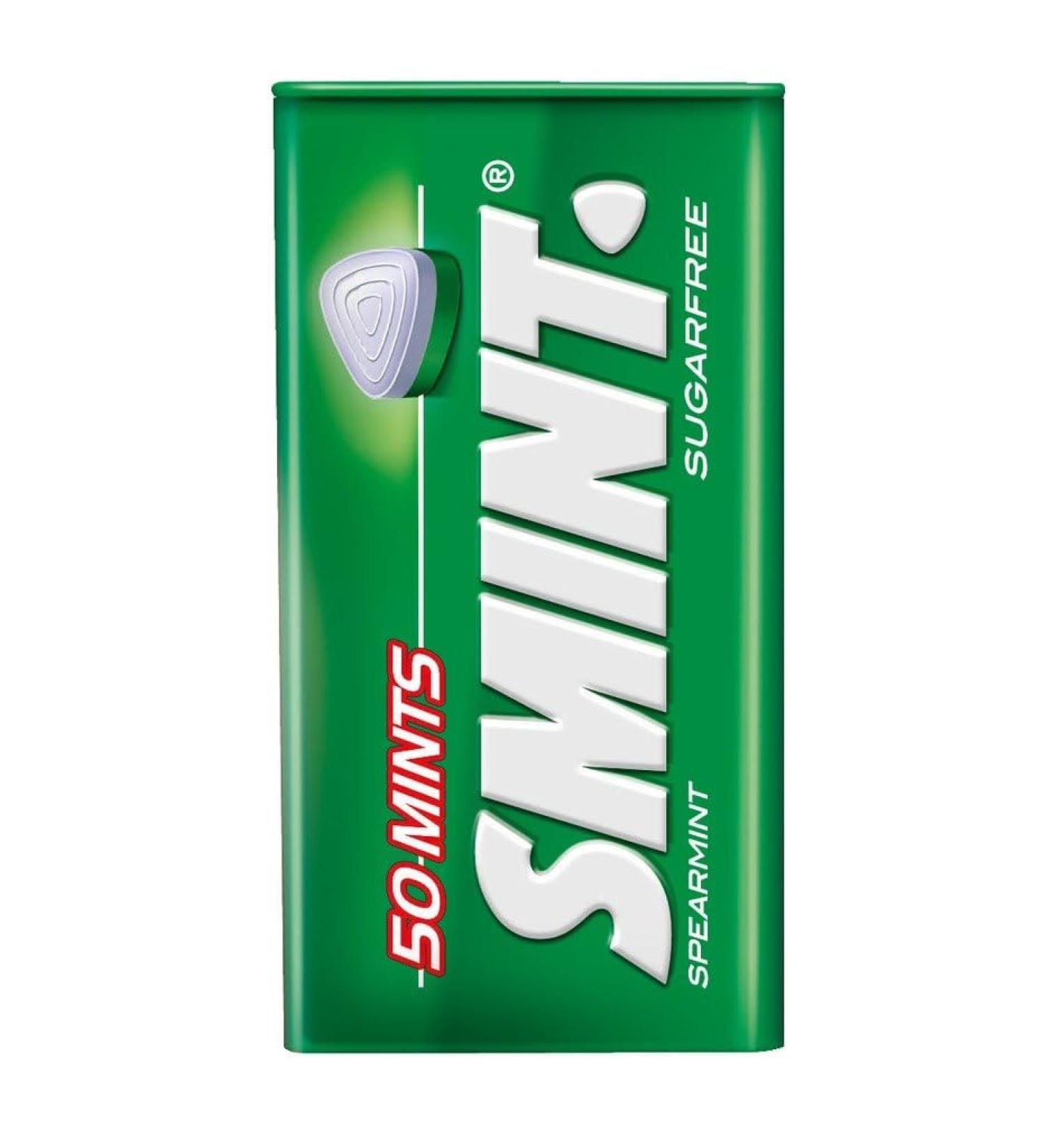 Smint Spearmint 35g - Pack of 4 Your Breath Feeling Fresh Powerful And Long-Lasting Freshness