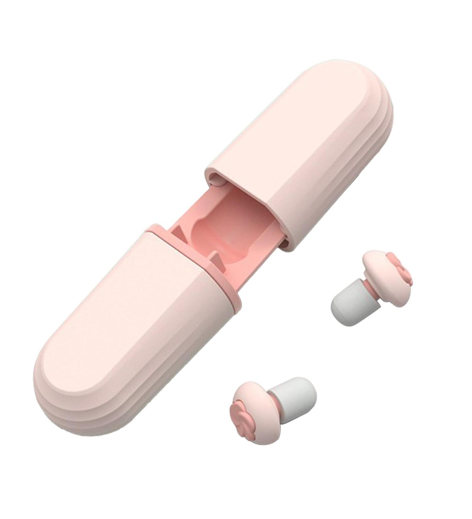 Noise Cancelling Ear Plugs Reusable Ear Plugs with Silicone Sound Blocking for Travel (Pink) - Buy Online on GoSupps.com