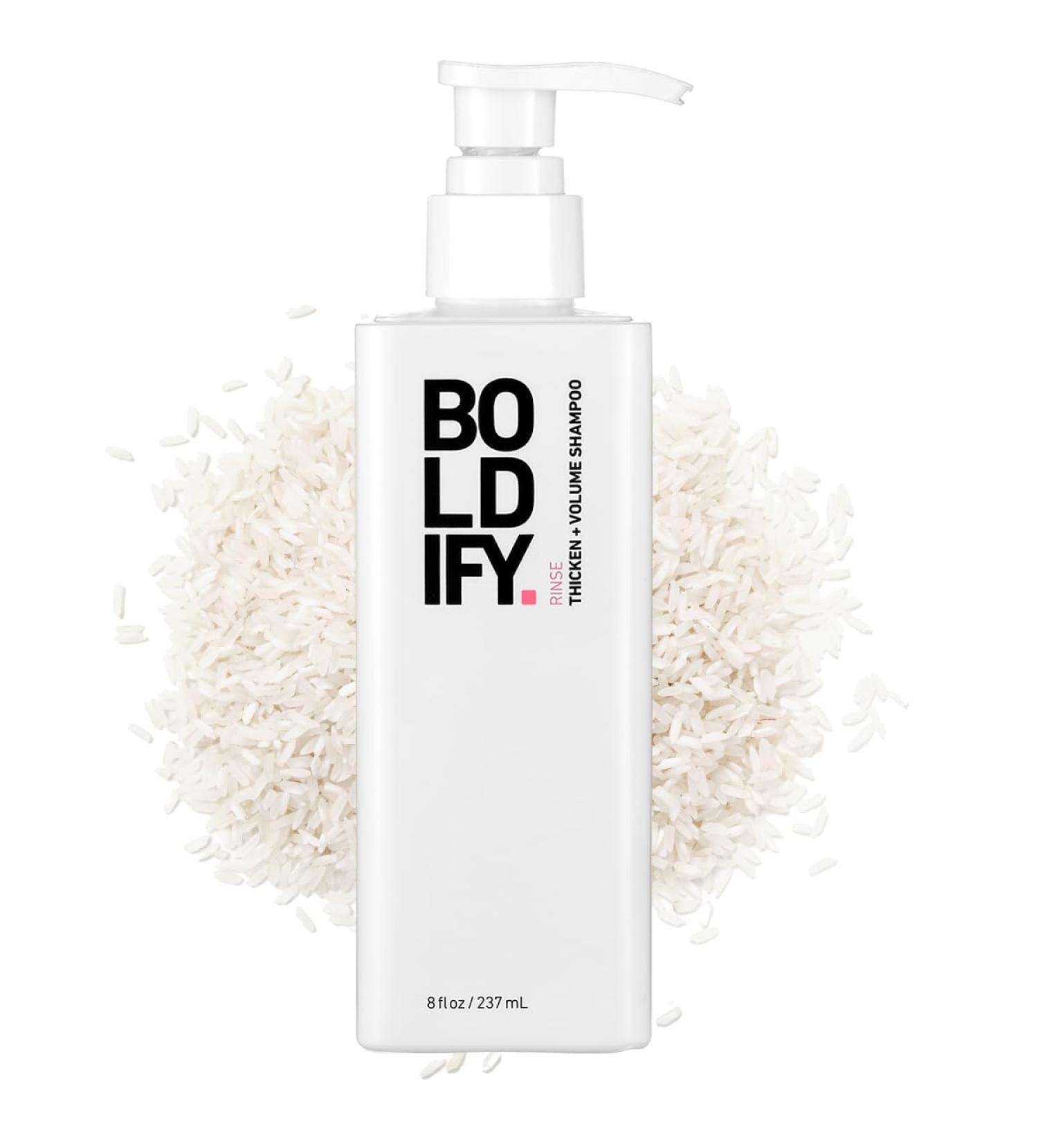Boldify Thickening Shampoo - Rice Water for Hair Growth and Volumizing Shampoo for fine Hair  Weightlessly Removes Excess Oil  Rice Water Shampoo for Thinning Hair  Fine Hair & Oily Hair - 8oz - Buy Online on GoSupps.com