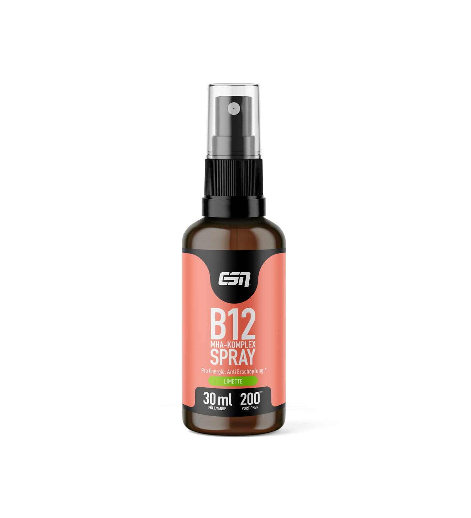 Buy ESN Vitamin B12 Spray 30ml - Lime Flavor | Boost Energy with Vitamin B Complex | International Shipping Available - Buy Online on GoSupps.com