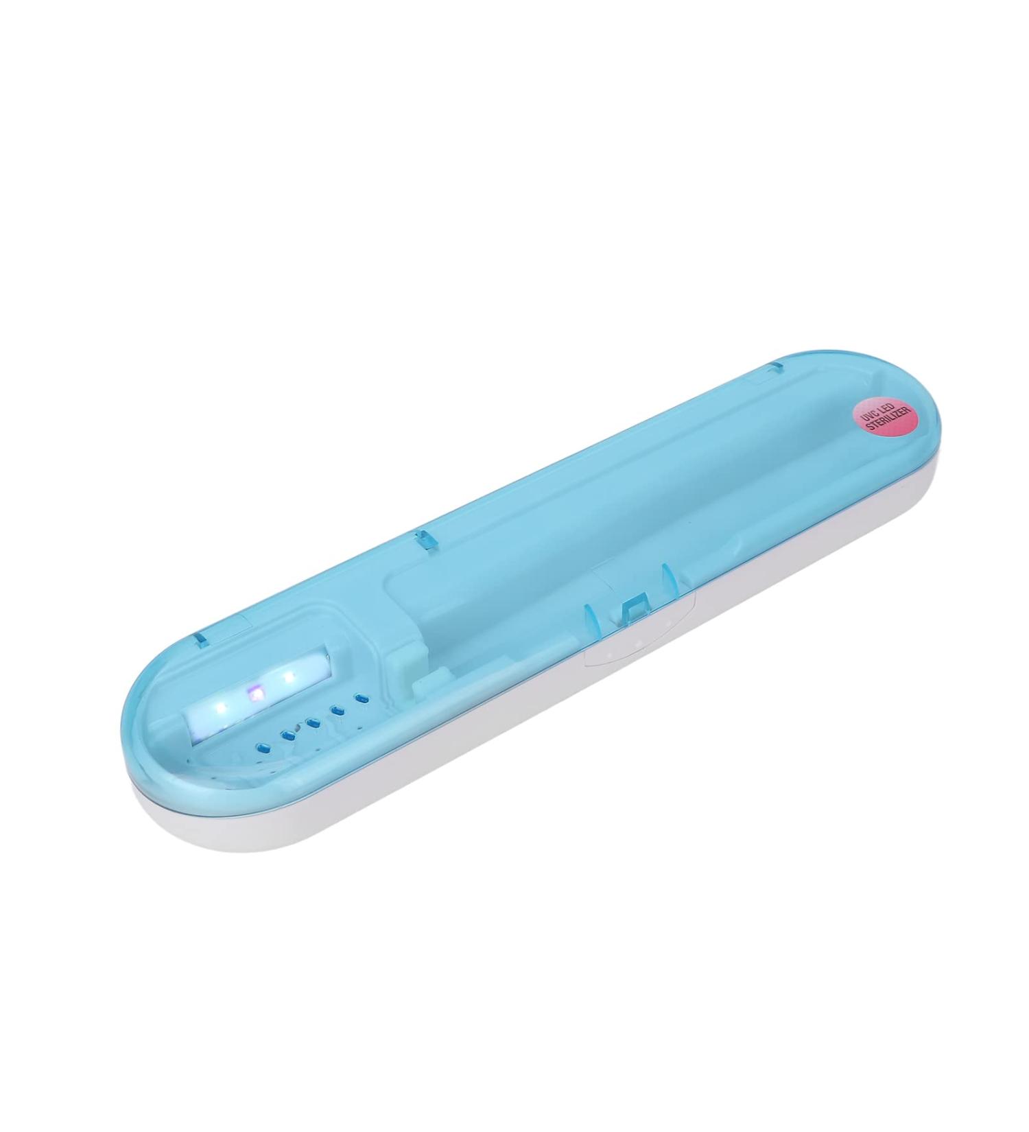 Uv Toothbrush Sanitizer Sterilizer Toothbrush Disinfection Box - Portable and Reliable Uv Toothbrush Cleaning Case for Home and Travel - Buy Online on GoSupps.com