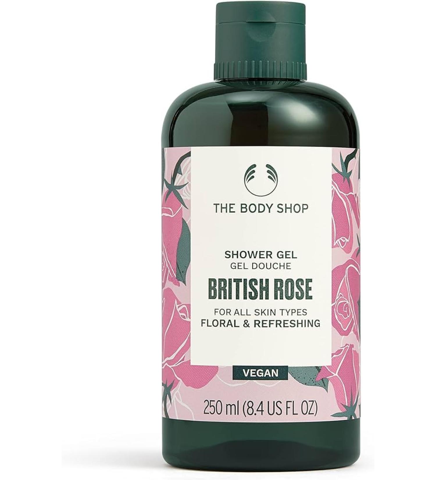 Vegan British Rose Shower Gel - 250 ML | Cleanse & Refresh | All Skin Types | The Body Shop - Buy Online on GoSupps.com