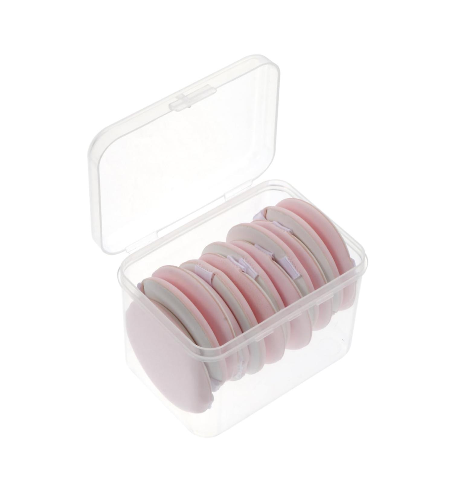 FRCOLOR 12pcs Makeup Puff Set - Hydrophilic Non-Latex & Non-Sticky Powder Applicators - Pink | International Shipping Available - Buy Online on GoSupps.com