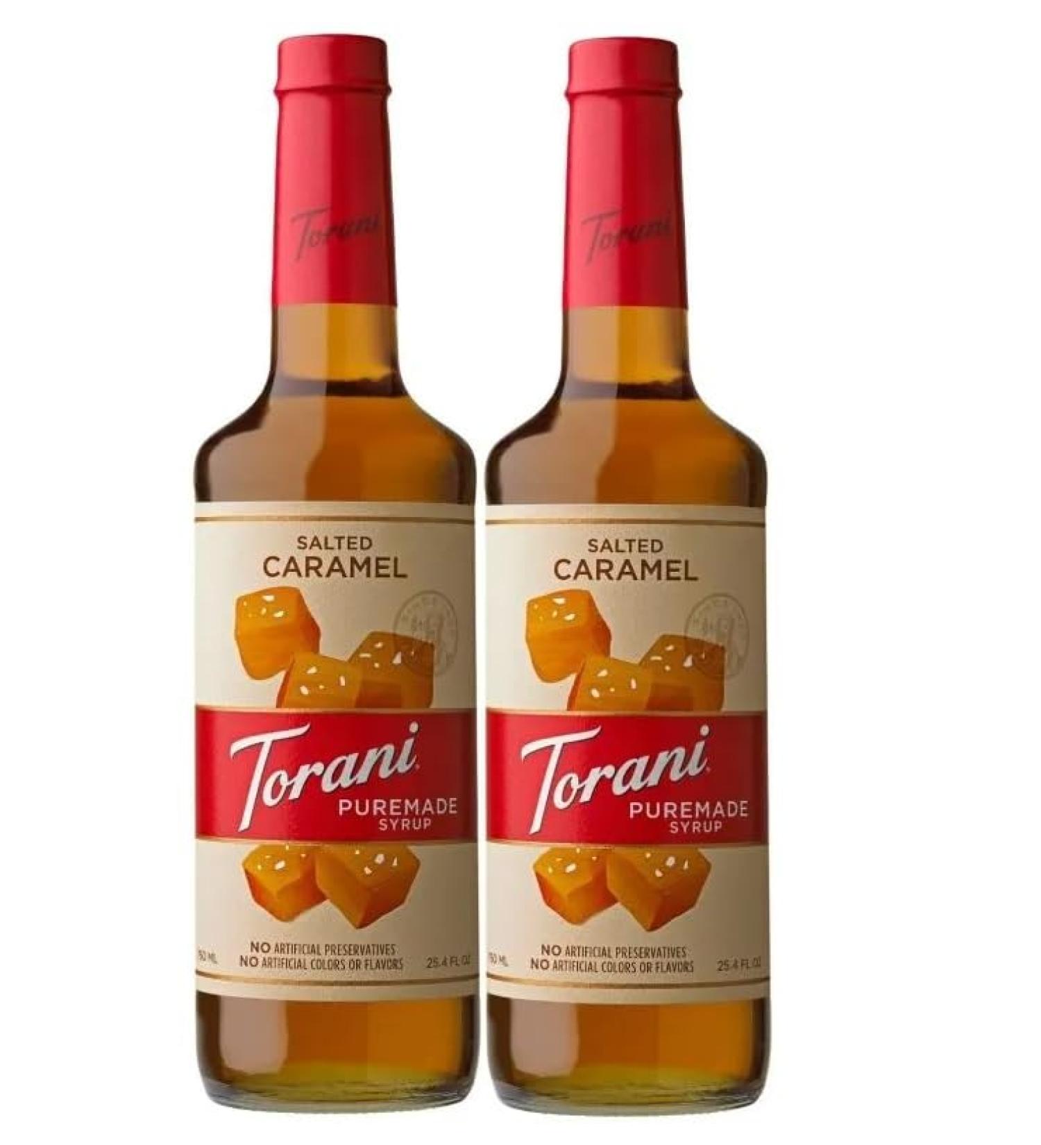 Torani Puremade Salted Caramel Flavour Syrup 750ml 2 Pack - Buy Online on GoSupps.com