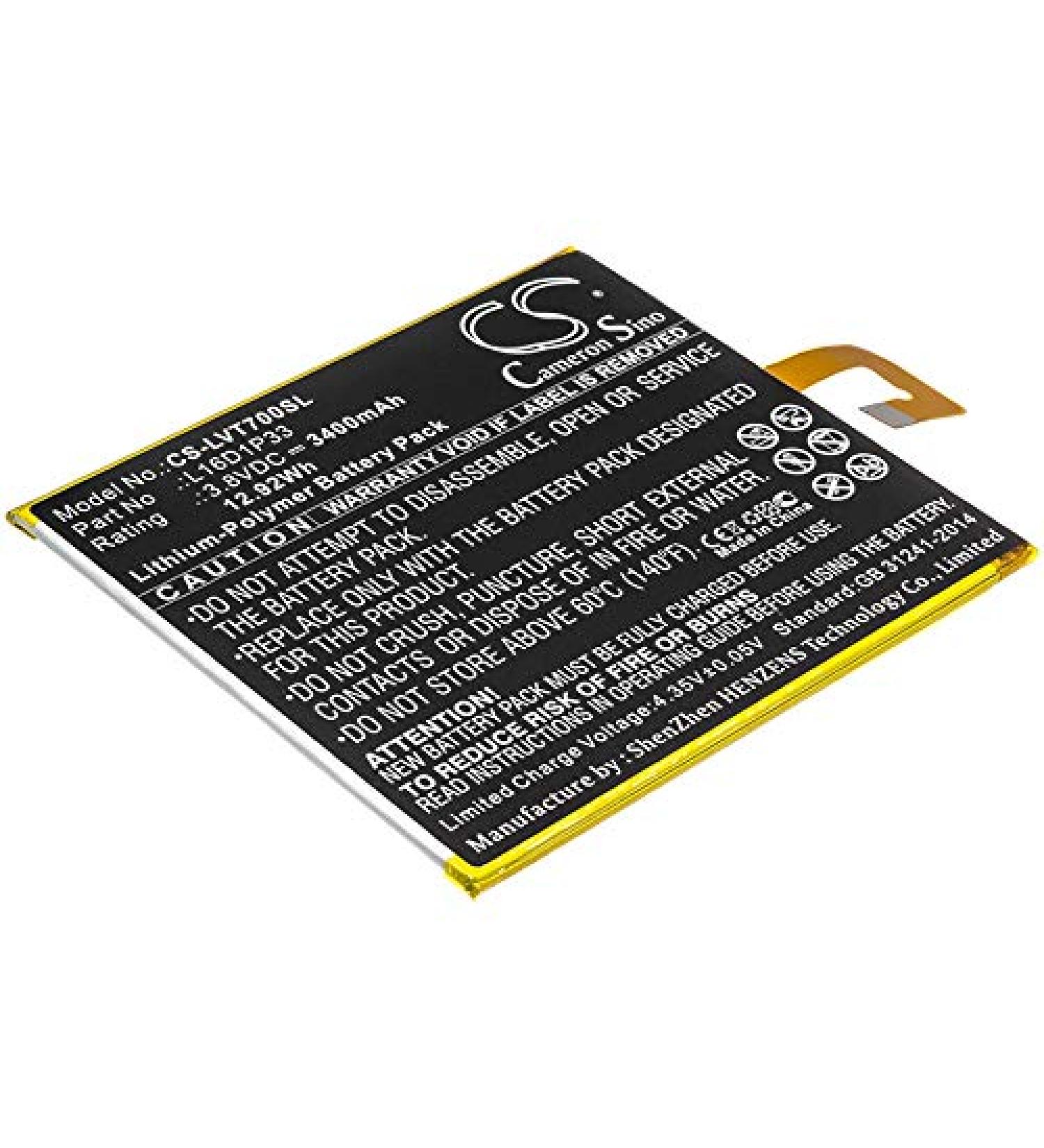 Replacement Battery for LE TB-7504F Tab 7 | 3400mAh Li-Polymer Battery for TB-7504X L16D1P33 - International Shipping Available - Buy Online on GoSupps.com