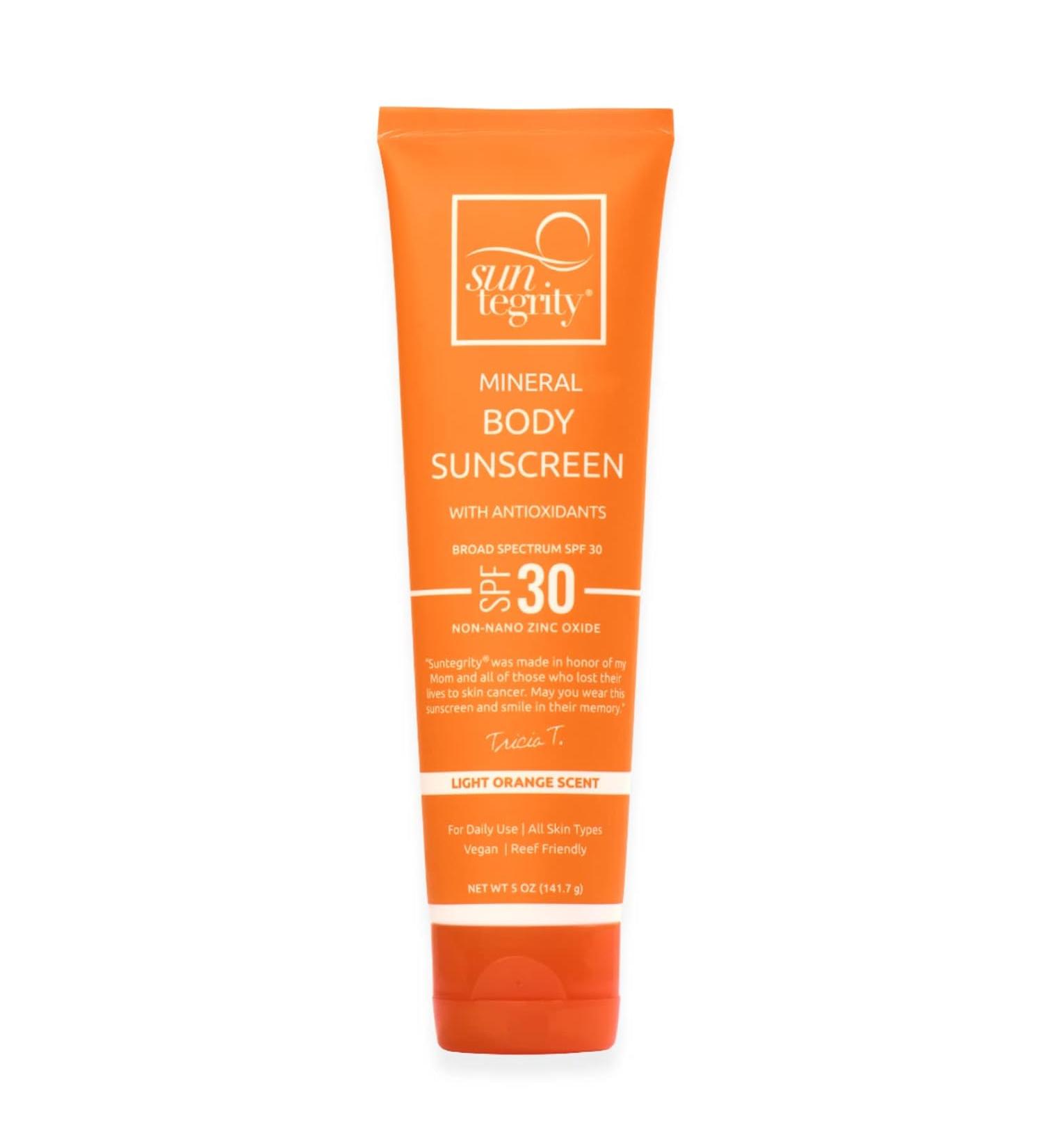 Suntegrity Mineral Body Sunscreen SPF 30 - Orange - 5 Oz. - Buy Online on GoSupps.com