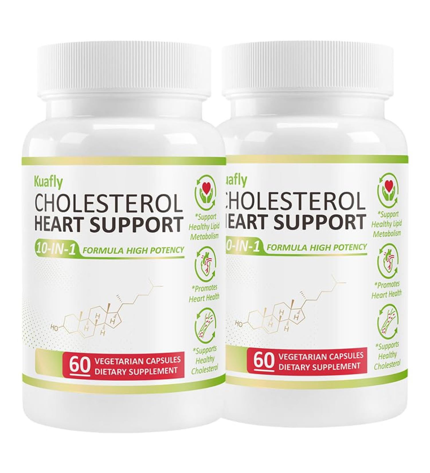 Cholesterol Lowering Supplements & Heart Support with Plant Sterols Niacin Red Yeast Rice Cholesterol Supplements Support Normal Cholesterol Levels 120 Capsules 60 Count (Pack of 2) - Buy Online on GoSupps.com