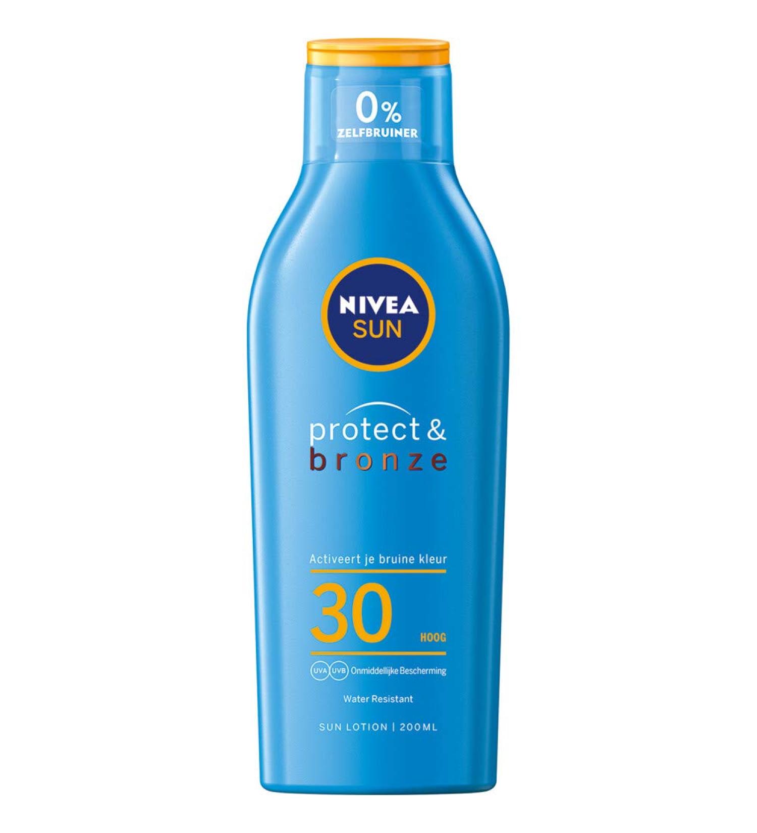 Nivea Protect & Bronze Sunscreen Milk SPF 30 200 ml
