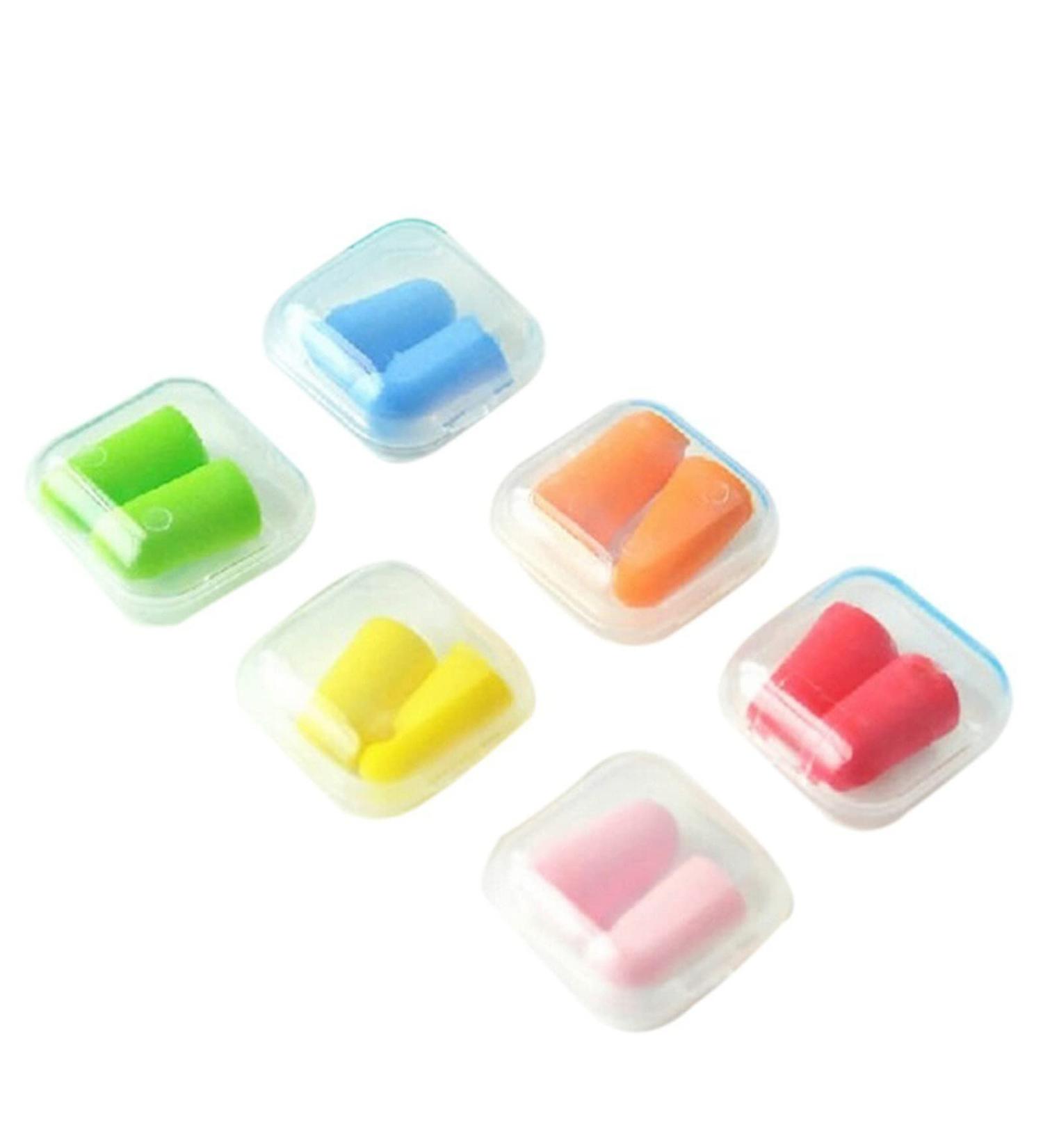6 Pair Soft Foam Ear Plugs for Sleeping & Travel - Noise Reduction Ear Protection for Concerts Construction & Studying - Buy Online on GoSupps.com