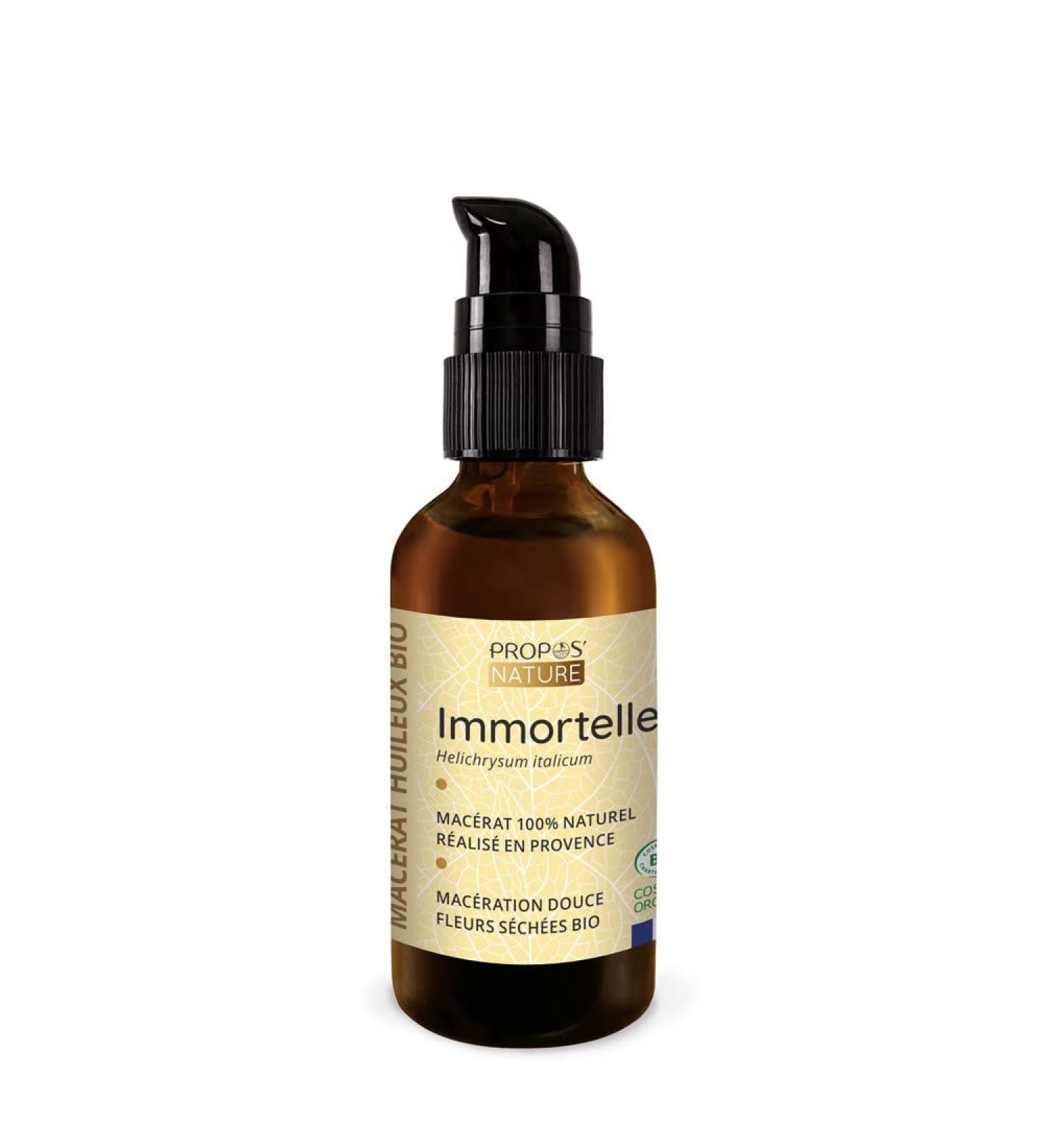 Organic Immortelle Macerate - Helichrysum italicum - 100% French - 50 ml - Buy Online on GoSupps.com