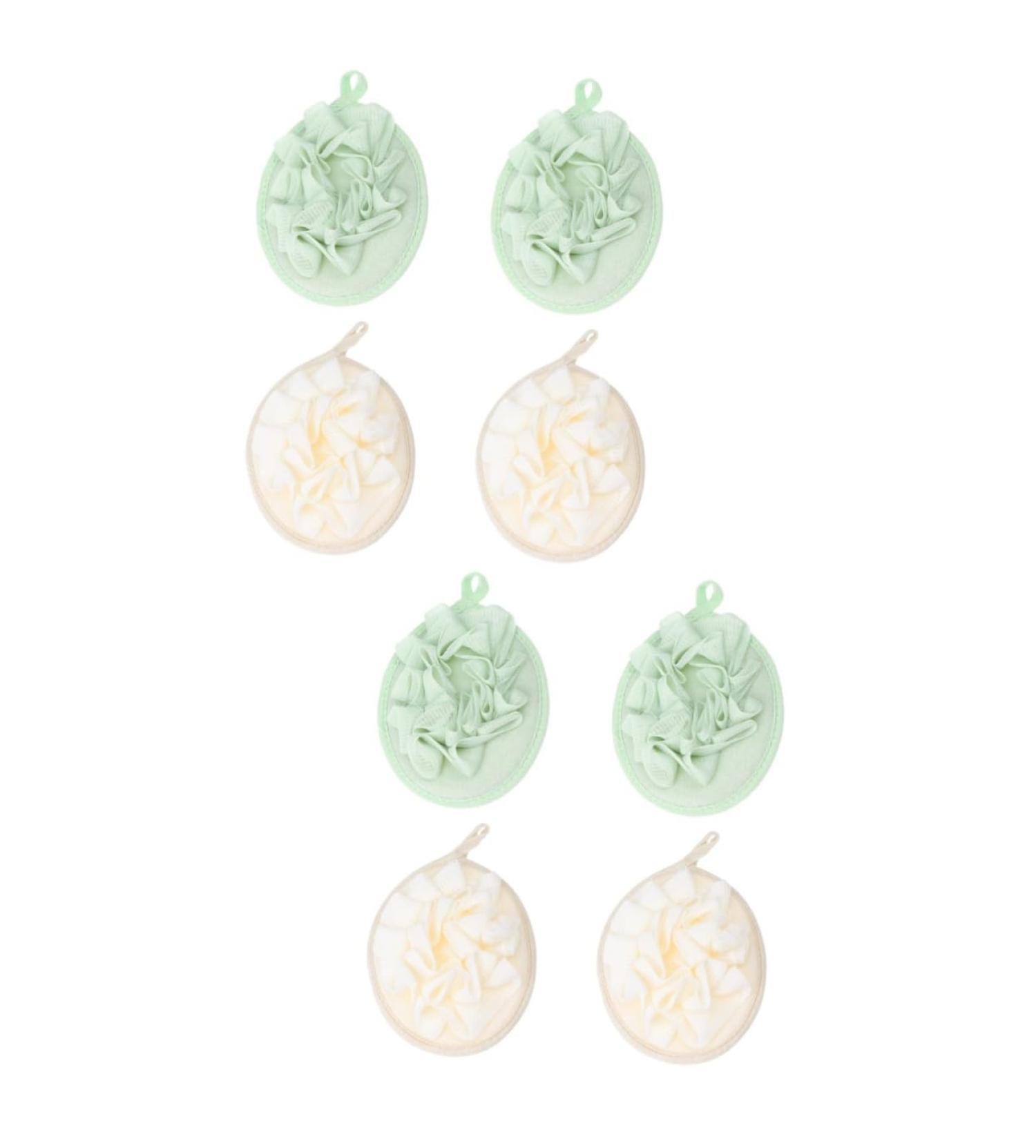 FOMIYES 8 pcs Bath Flower Foam Loofah Sponge - Soft Shower Puff for Body Cleaning - Ideal for Bathing & Relaxation - Buy Online on GoSupps.com