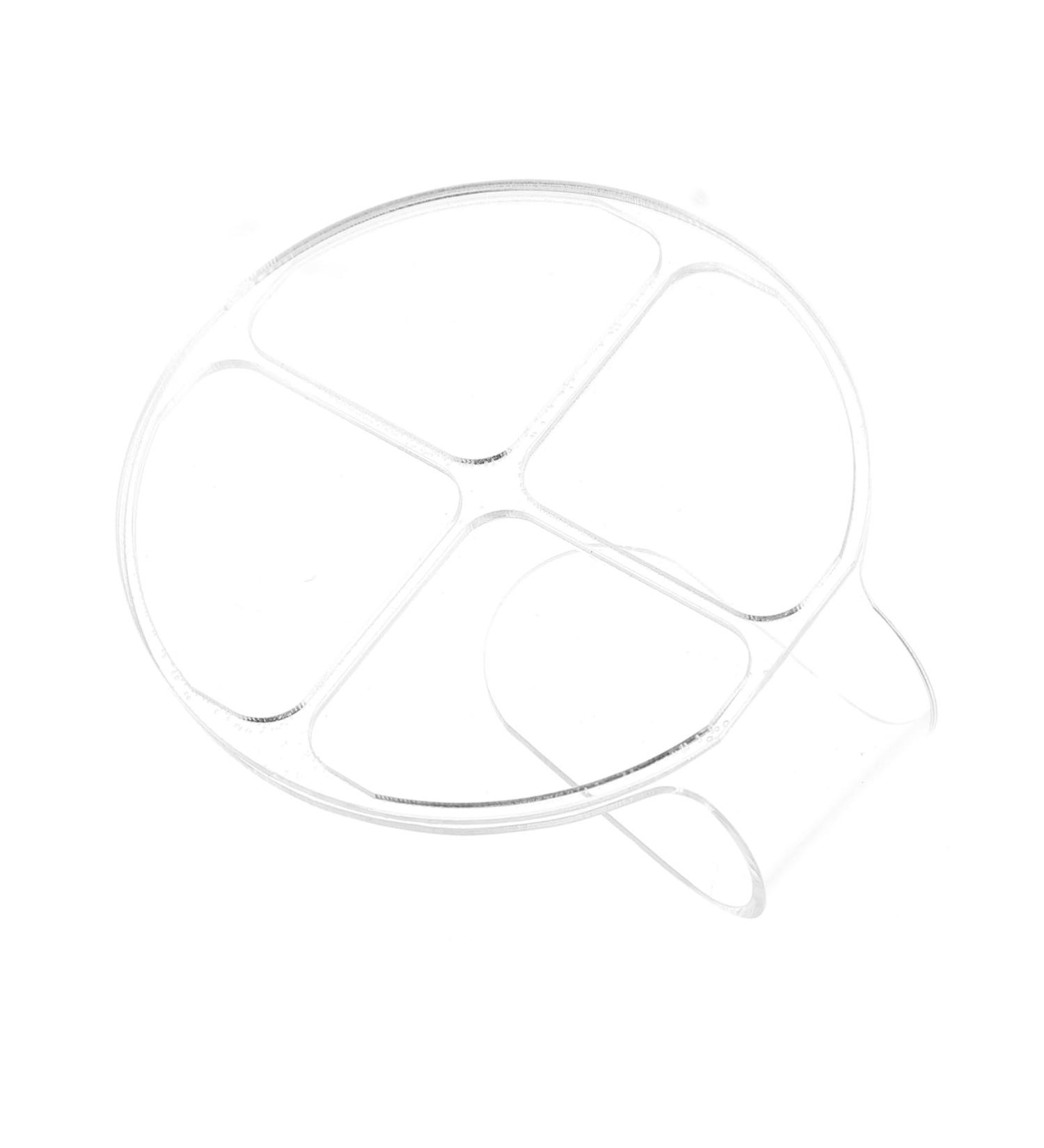 Palette de Maquillage Acrylique Transparente Plateau Mixeur Portable Compartiments avec Poign e Ergonomique pour Fond de Teint L vres et M lange Pr cis des Couleurs Outil - Buy Online on GoSupps.com