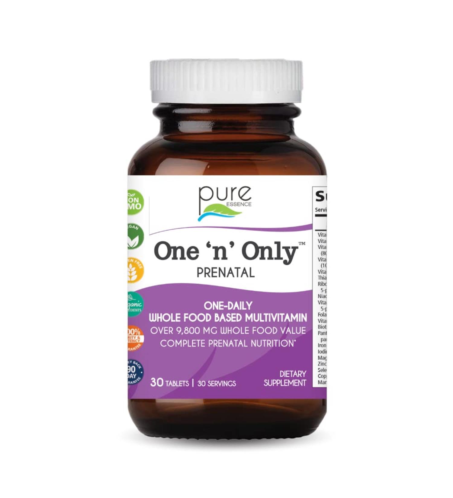 Pure Essence One n Only PreNatal - 30 Tablets | Essential Nutrients for Moms-to-Be - Buy Online on GoSupps.com