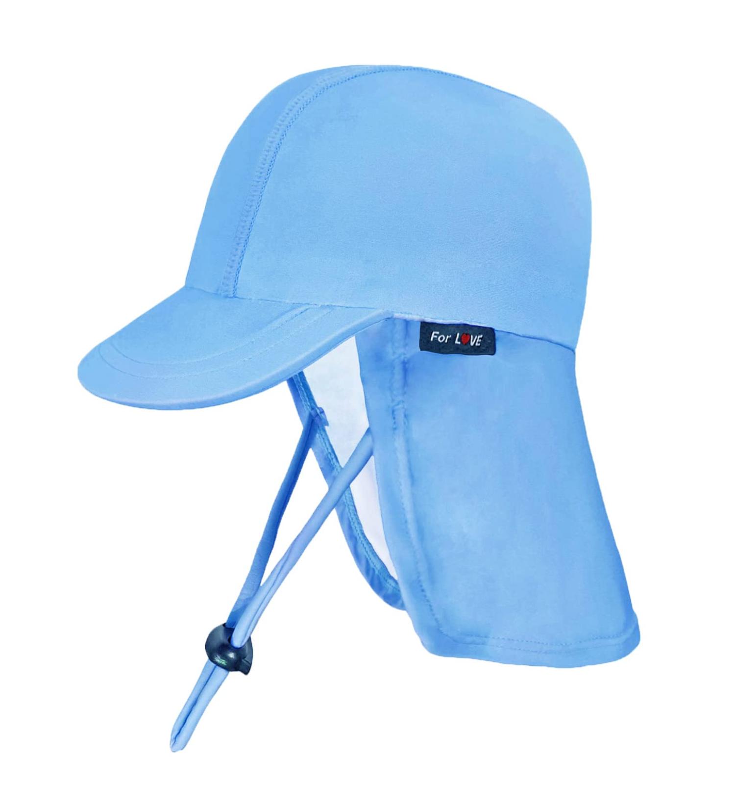 weVSwe Baby Toddler Sun Hat UPF 50+ with Flap Neck Protection, Blue, 2-3 Years - Buy Online on GoSupps.com