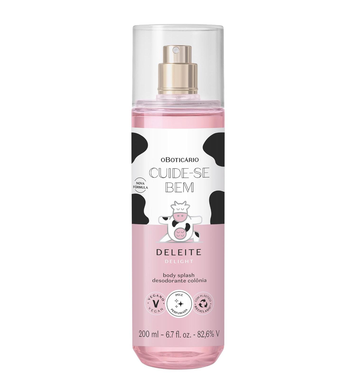O BOTICARIO Cuide-se Bem Delight Body Splash Sweet and Refreshing Fragrance Mist 6.7 Ounce (200ml) - Buy Online on GoSupps.com