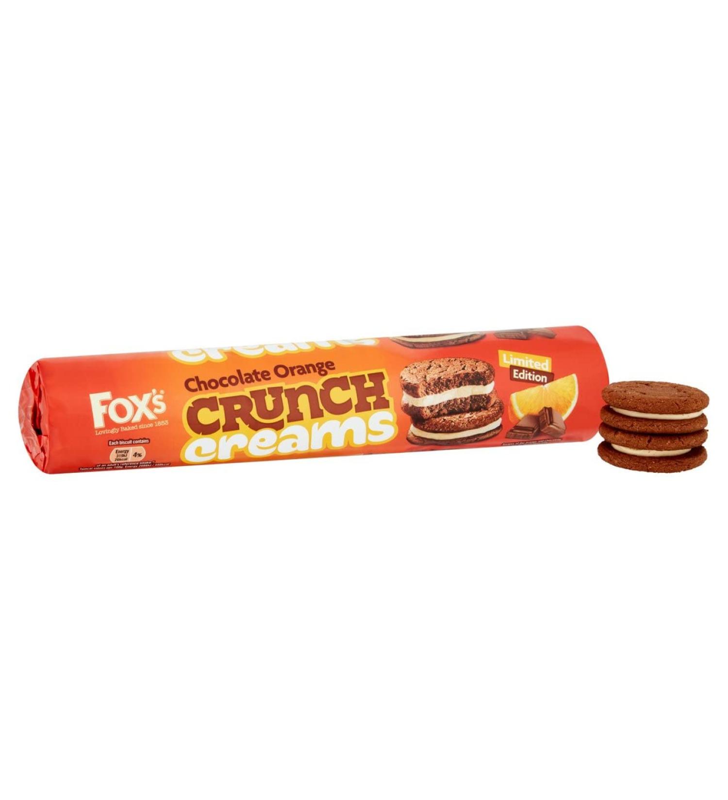 Fox's Limited Edition Crème croustillante au chocolat Orange 230 g
