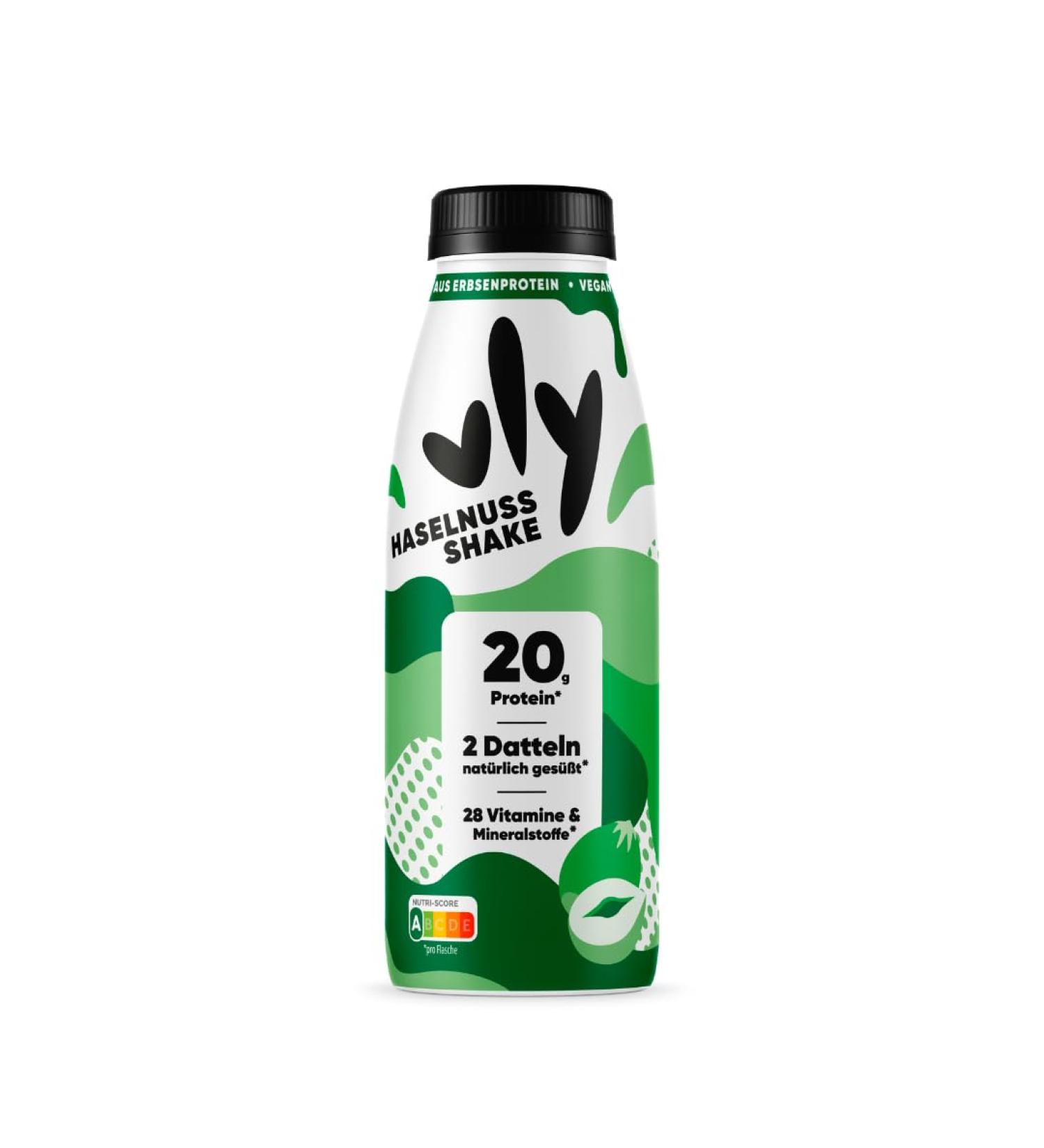 VLY Hazelnut Drink 400ml - Vegan Milk Alternative with 20g Protein & No Added Sugar | Low-Calorie Plant-Based Protein Drink (16 Pack) - Buy Online on GoSupps.com