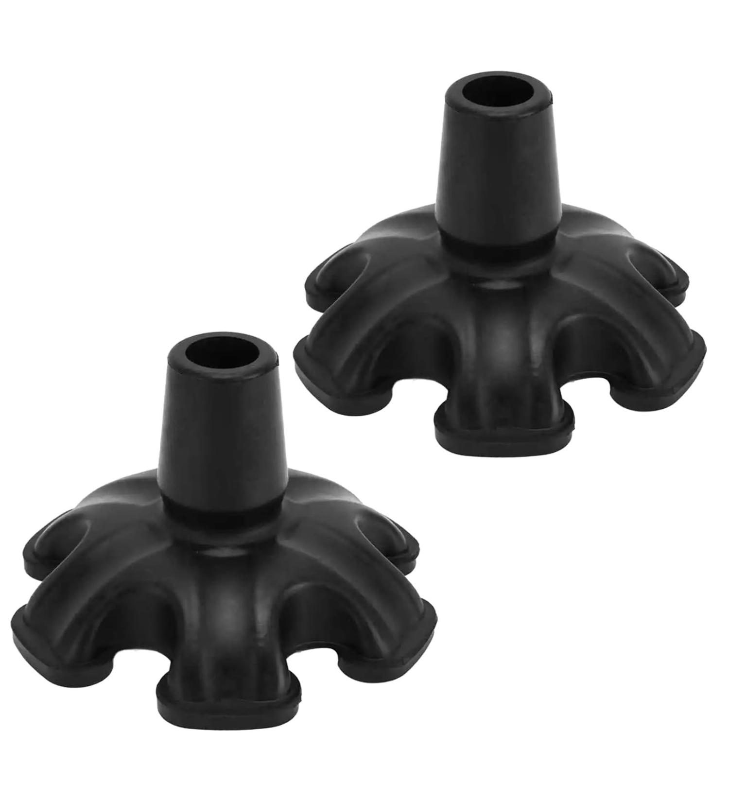 Walking Stick Rubber Tips Cane Tips Walking Stick Rubber Ends Rubber Ferrule for Walking Sticks Stable 6 Point Non-Slip Cane Tip Heavy Duty Crutch Pads (2) - Buy Online on GoSupps.com