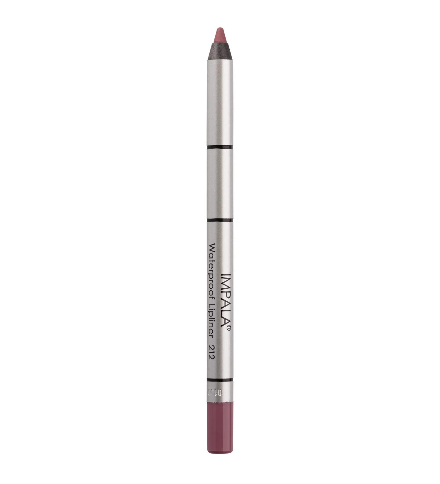 IMPALA | Creamy Waterproof Lip Pencil Pinkish Lilac Color 212 | Permanent Lip Liner | Waterproof Lip Pencil | Long-lasting Lip Liner | Volumizing Effect 212 Pinkish Lilac - Buy Online on GoSupps.com