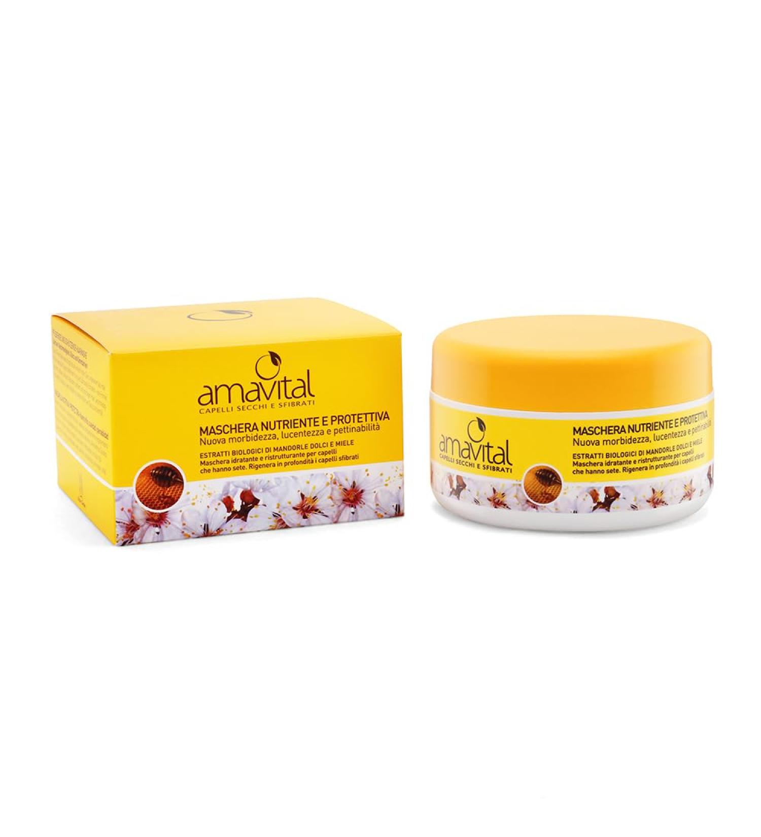 amavital Nourishing and Protective Hair Mask Dry and Sfibrati - Buy Online on GoSupps.com