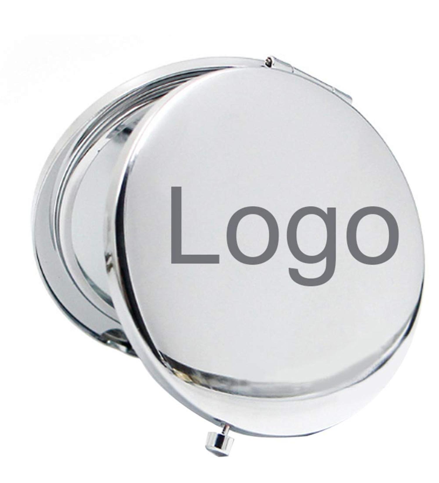 Meliya Personalized Engraved Makeup Mirror Women Girls Compact Carry-on Travel Mirror Mothers Day Valentines Gift Round(6.5cm) - Buy Online on GoSupps.com