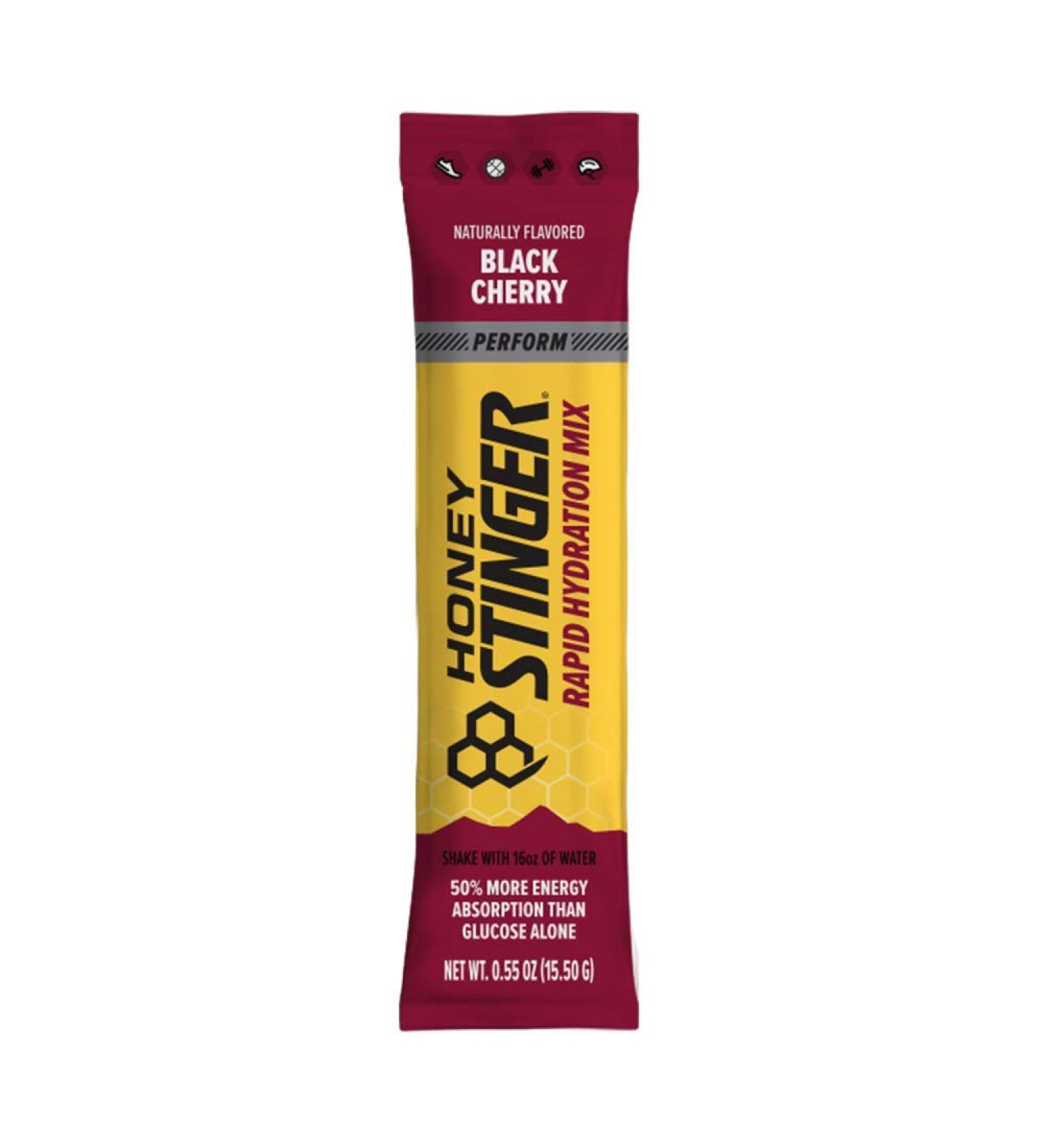 Honey Stinger Perform Rapid Hydration Powder | Black Cherry Electrolyte Multiplier for Exercise - 10 Packets - Buy Online on GoSupps.com