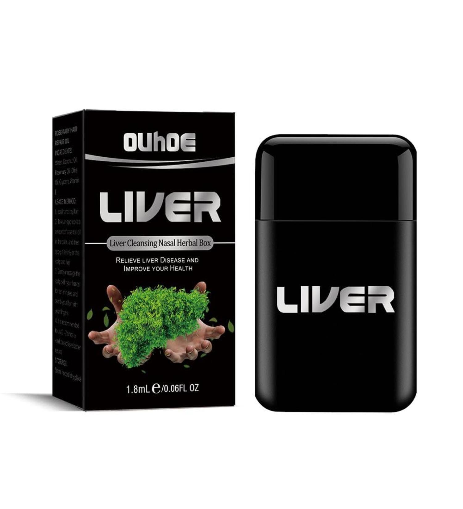 BBASILIYSD Liver Cleaning Nasal Herbal Box Herbal Repair Nasal Box For Liver Health Care Cleanse Relieve Congestion X2I0 Nasal Lung - Buy Online on GoSupps.com