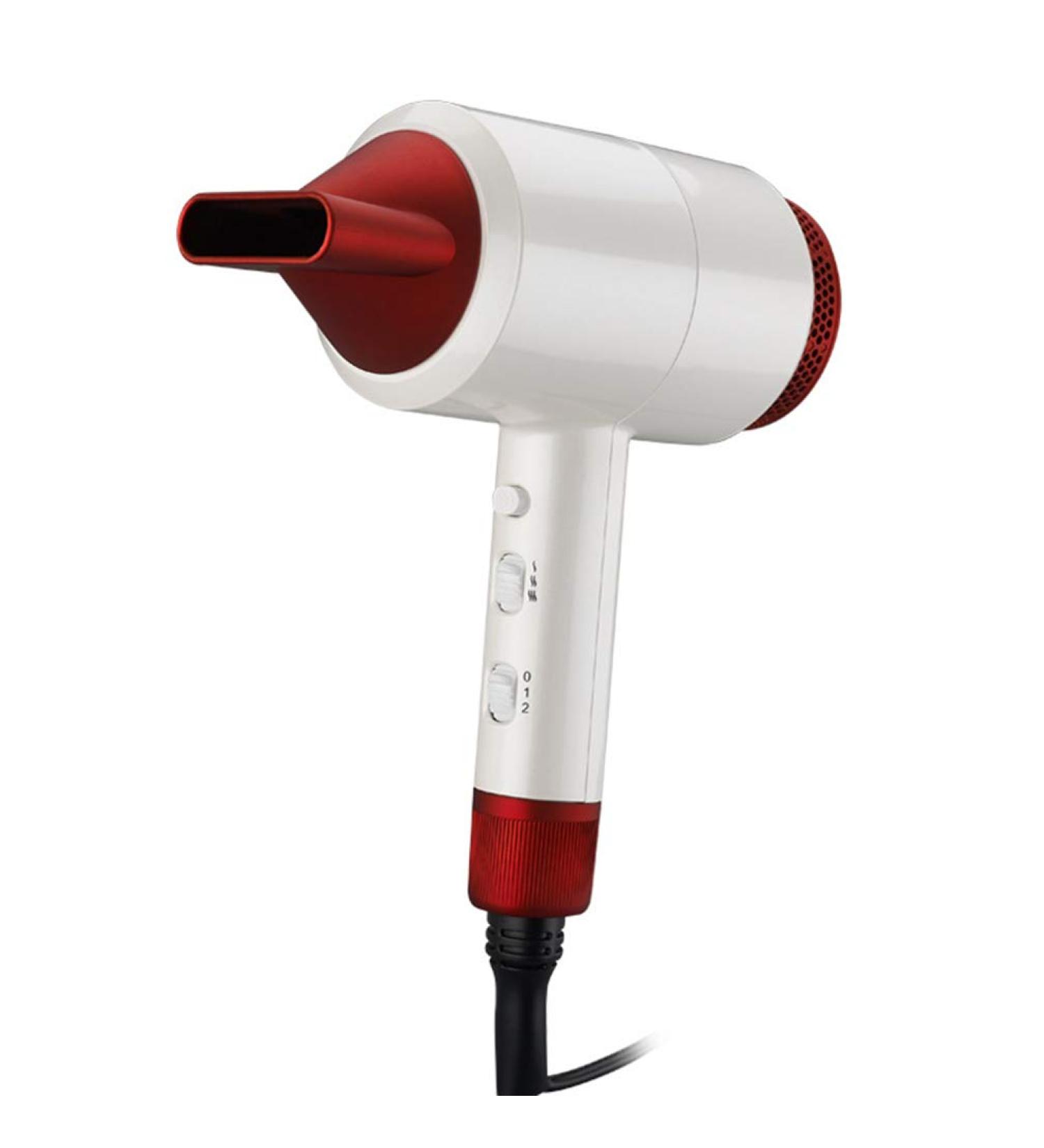 Ionic Hairdryer Professional Hair Dryer 1800W Powerful Constant Temperature Hair Dryer with 3 nozzles with 2 Speed and 3 Heat Setting with Cool Shot Button Anti-frizz Protect Hair Lower Radiation - Buy Online on GoSupps.com