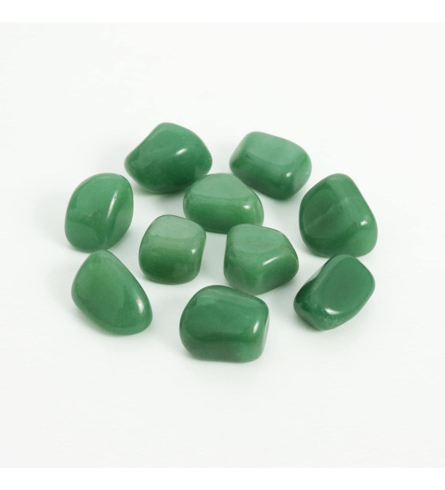 Nvzi Brazilian Green Aventurine Tumbled Polished Crystals - 10 Packs | Healing Energy Quartz Bulk for Wicca, Reiki, Chakra Stones - Buy Online on GoSupps.com