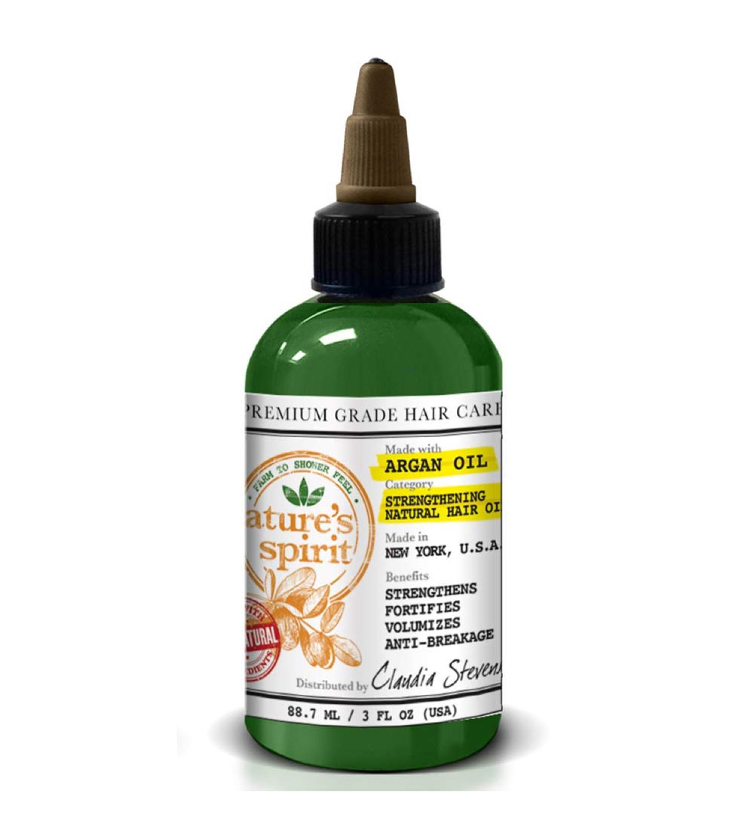 Nourish and Revitalize with Nature's Spirit Argan Oil Hair Oil - 3 oz - Buy Online on GoSupps.com