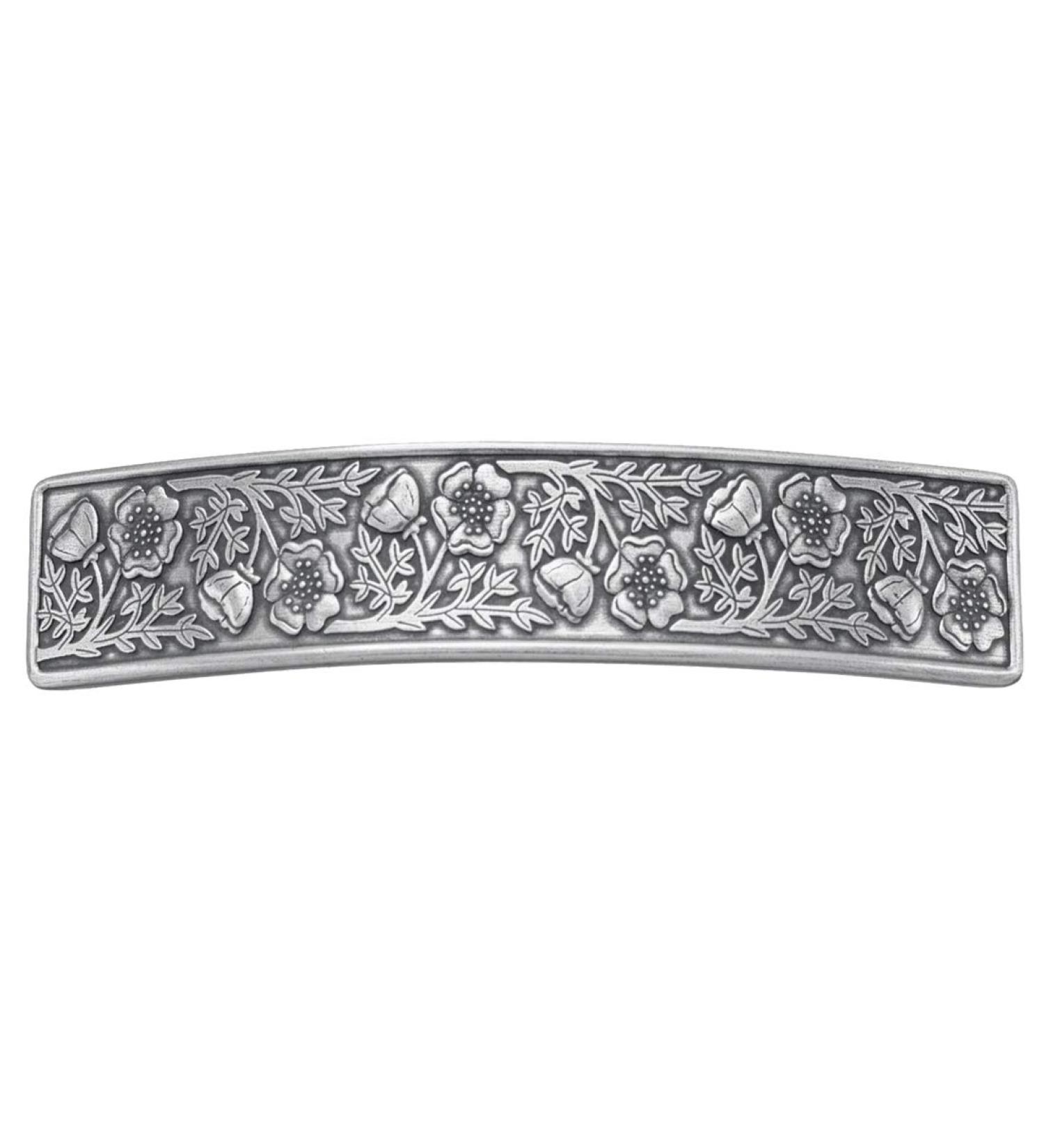 Danforth Wild Rose Metal Hair Barrette Set x3 - Handcrafted Pewter Hair Clips for Thick Hair, Made in USA - Buy Online on GoSupps.com